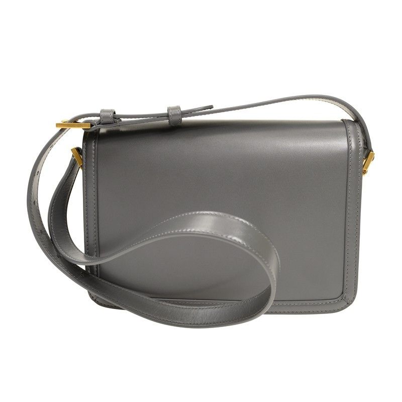 Saint Laurent Paris o1b1hav110924 Size: OS / Medium Satchel Leather Bag in Grey Size ONE SIZE - 4 Thumbnail