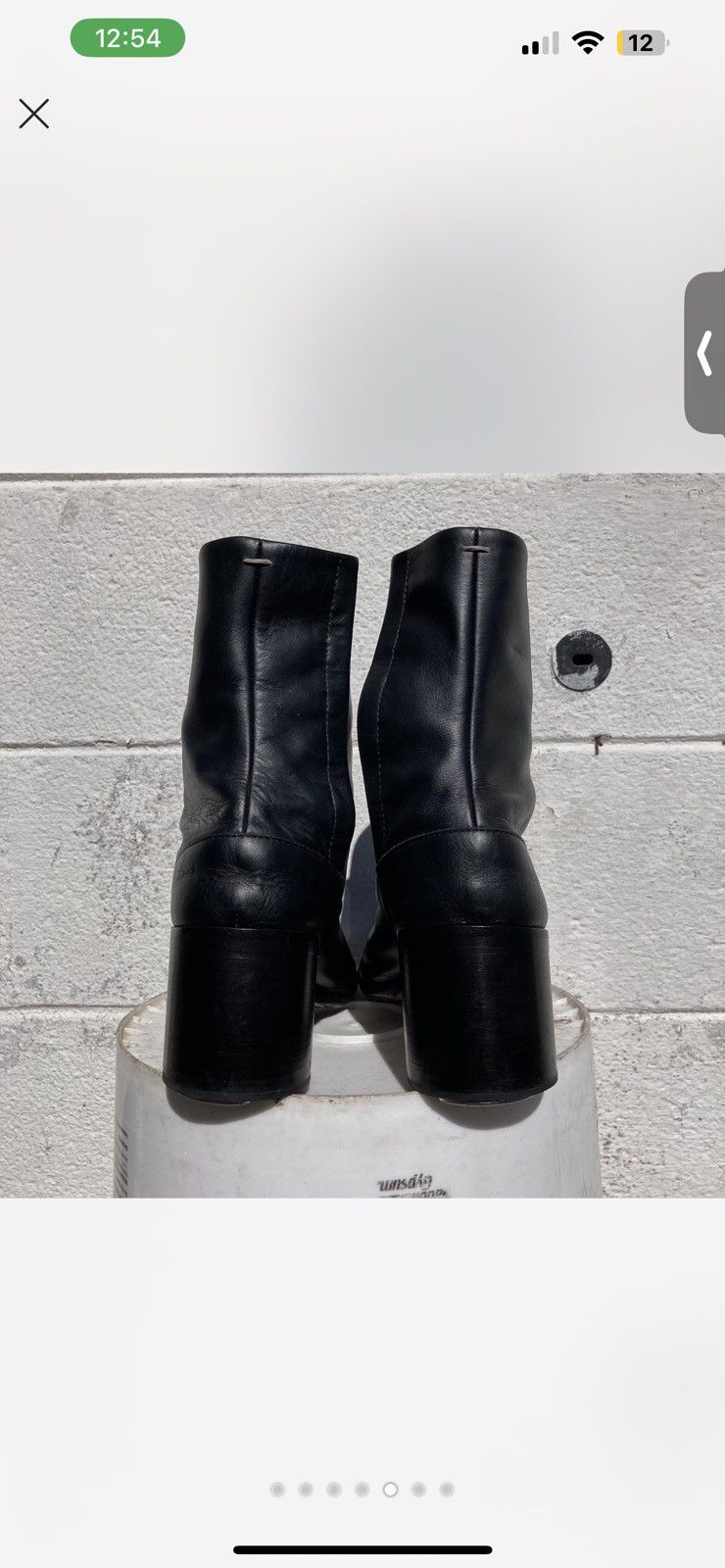 Maison Margiela Maison Margiela Black Leather Tabi Boots Size US 11 / IT 41 - 5 Thumbnail