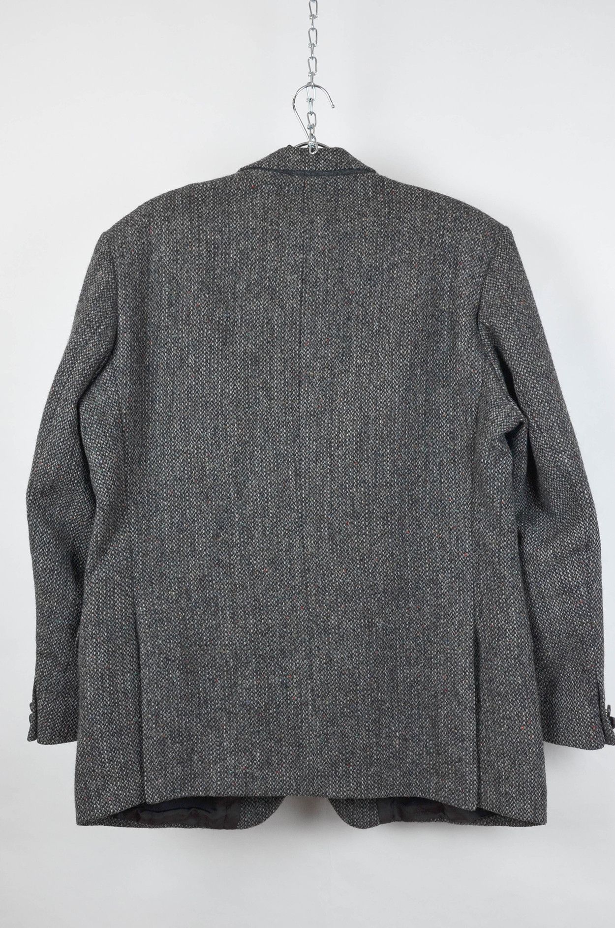 Harris Tweed Harris Tweed Grey Wool Blazer 44R UK Made Size 44R - 2 Thumbnail