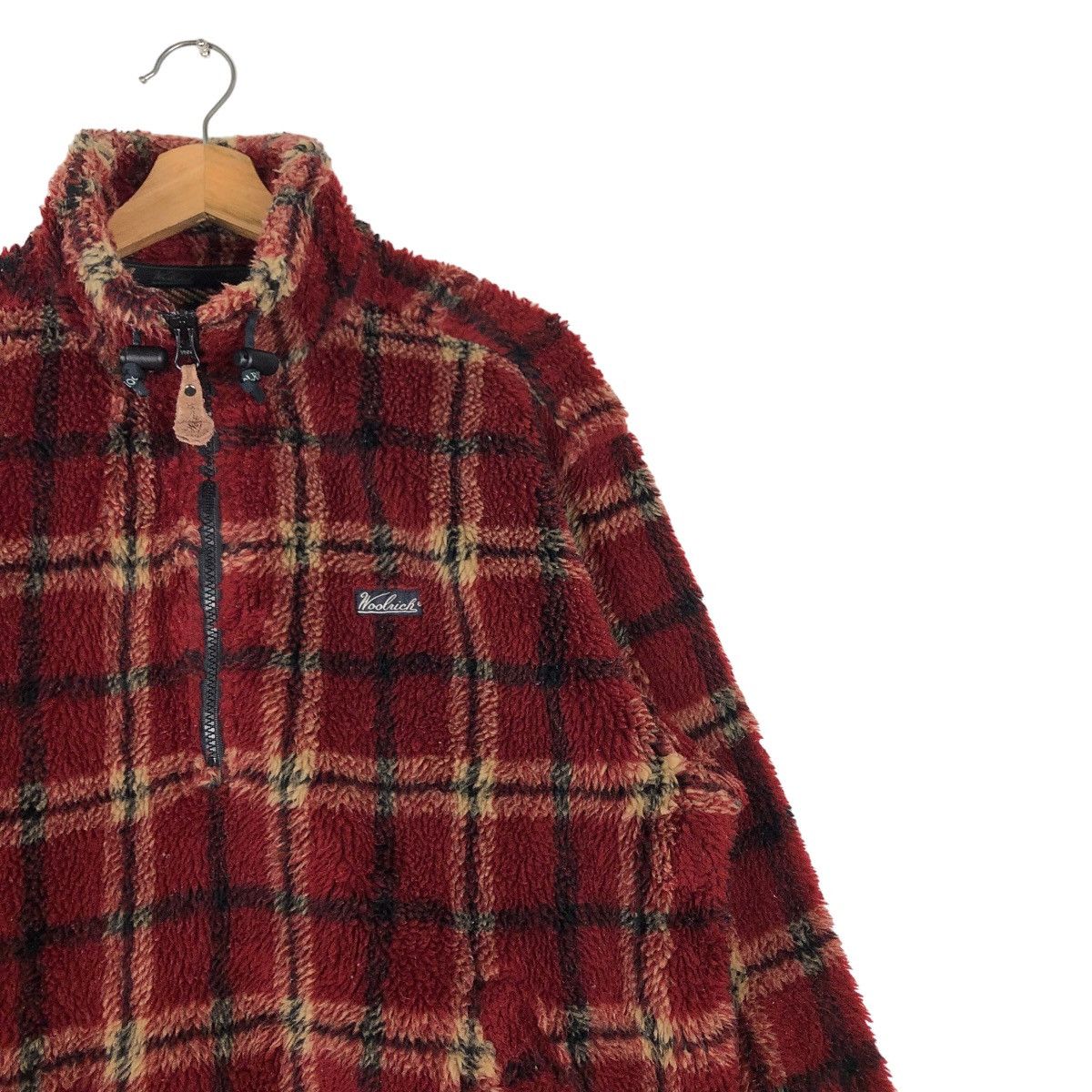 Woolrich Woolen Mills 🔥Vintage Anorak Fleece Half Zipper Jacket Woolrich Tartan Size US S / EU 44-46 / 1 - 7 Thumbnail