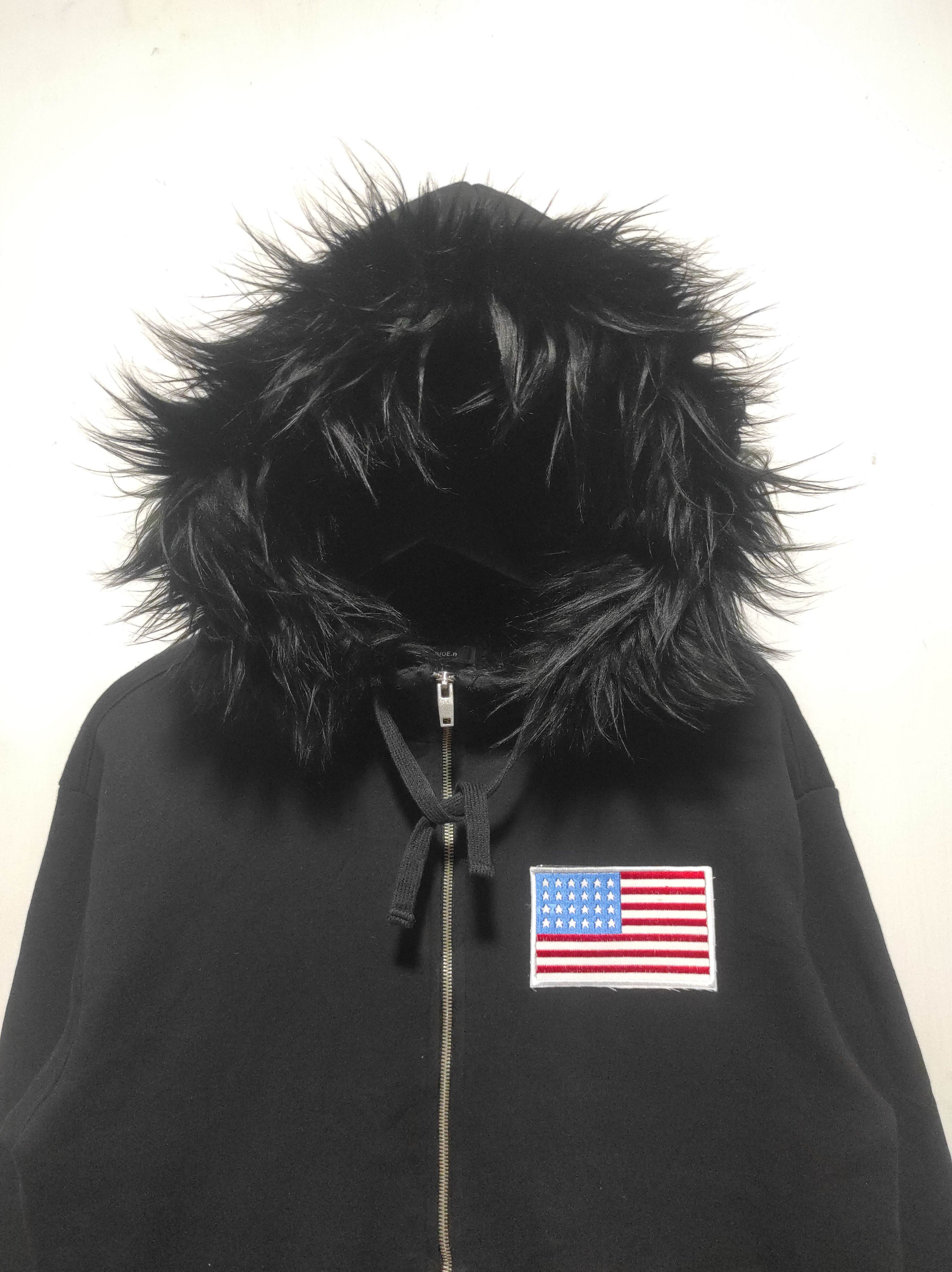 Japanese Brand Clride. N USA flag Sherpa Zipper Fur Hoodie Size US M / EU 48-50 / 2 - 4 Thumbnail