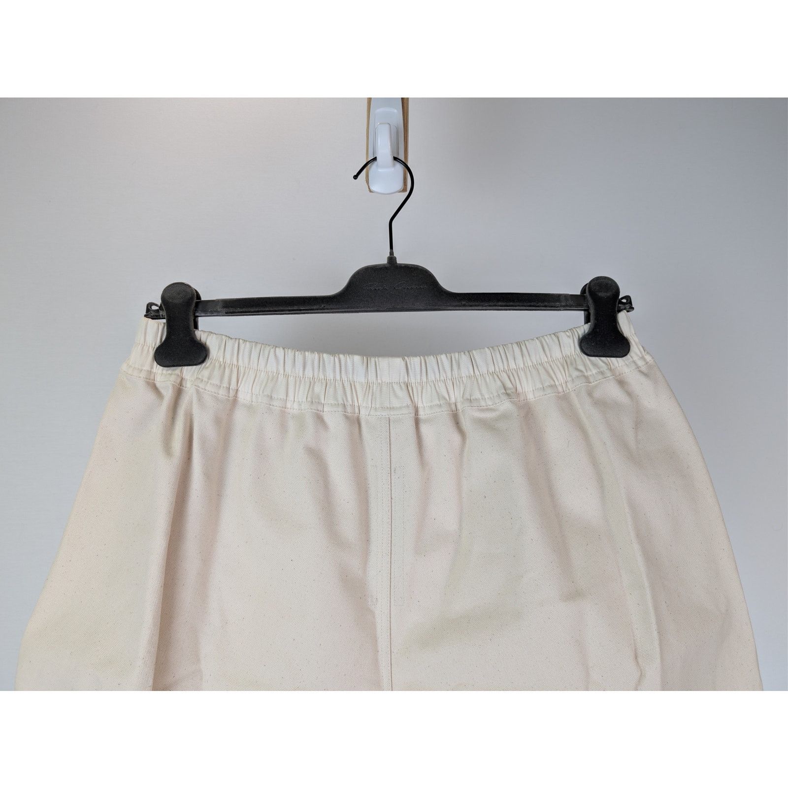 Rick Owens o1rshd1 Cotton Canvas Boxer Shorts in Beige Size US 38 / EU 54 - 11 Thumbnail