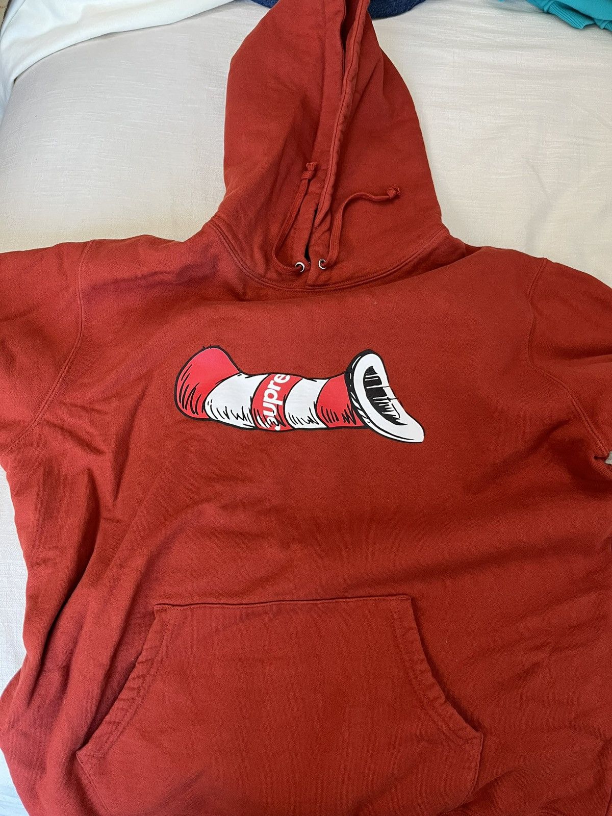Supreme Supreme cat in the hat hoodie rust fw18 Size US L / EU 52-54 / 3 - 1 Thumbnail