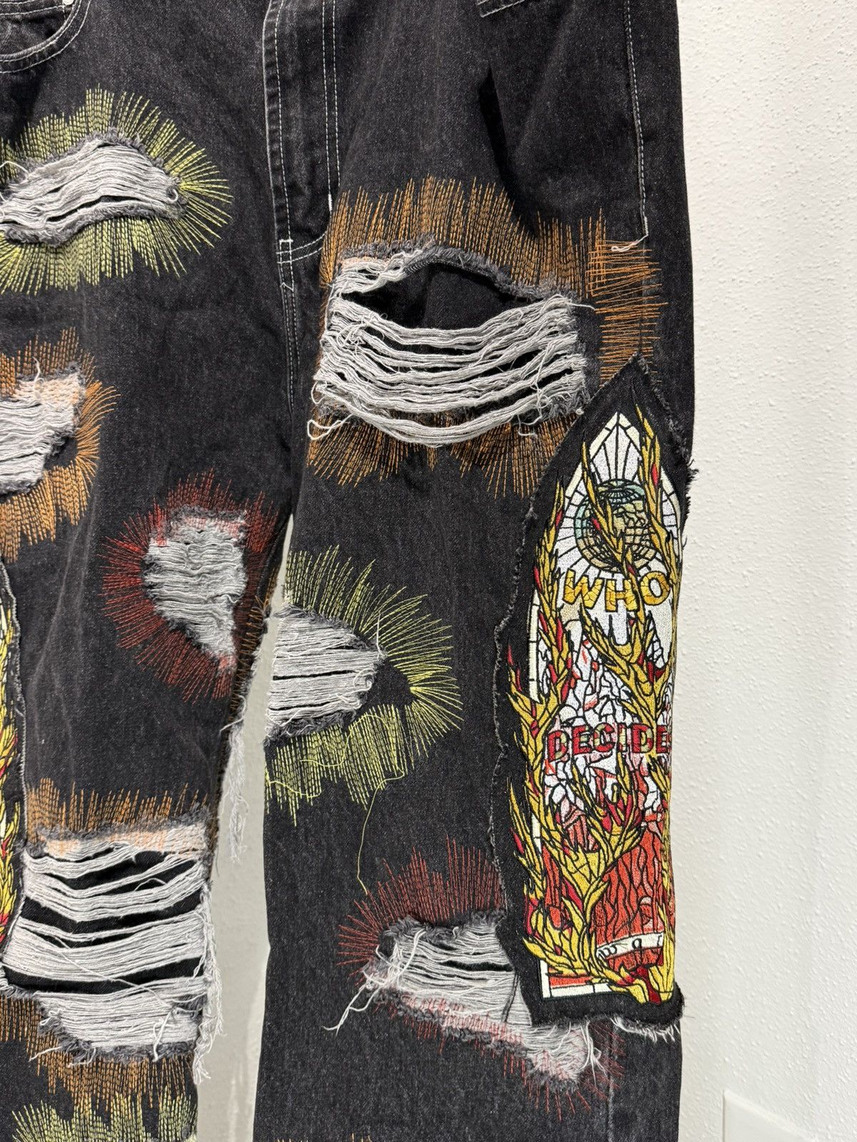 Who Decides War Who Decides War All Over Embroidery Denim size 38 Size US 38 / EU 54 - 5 Thumbnail