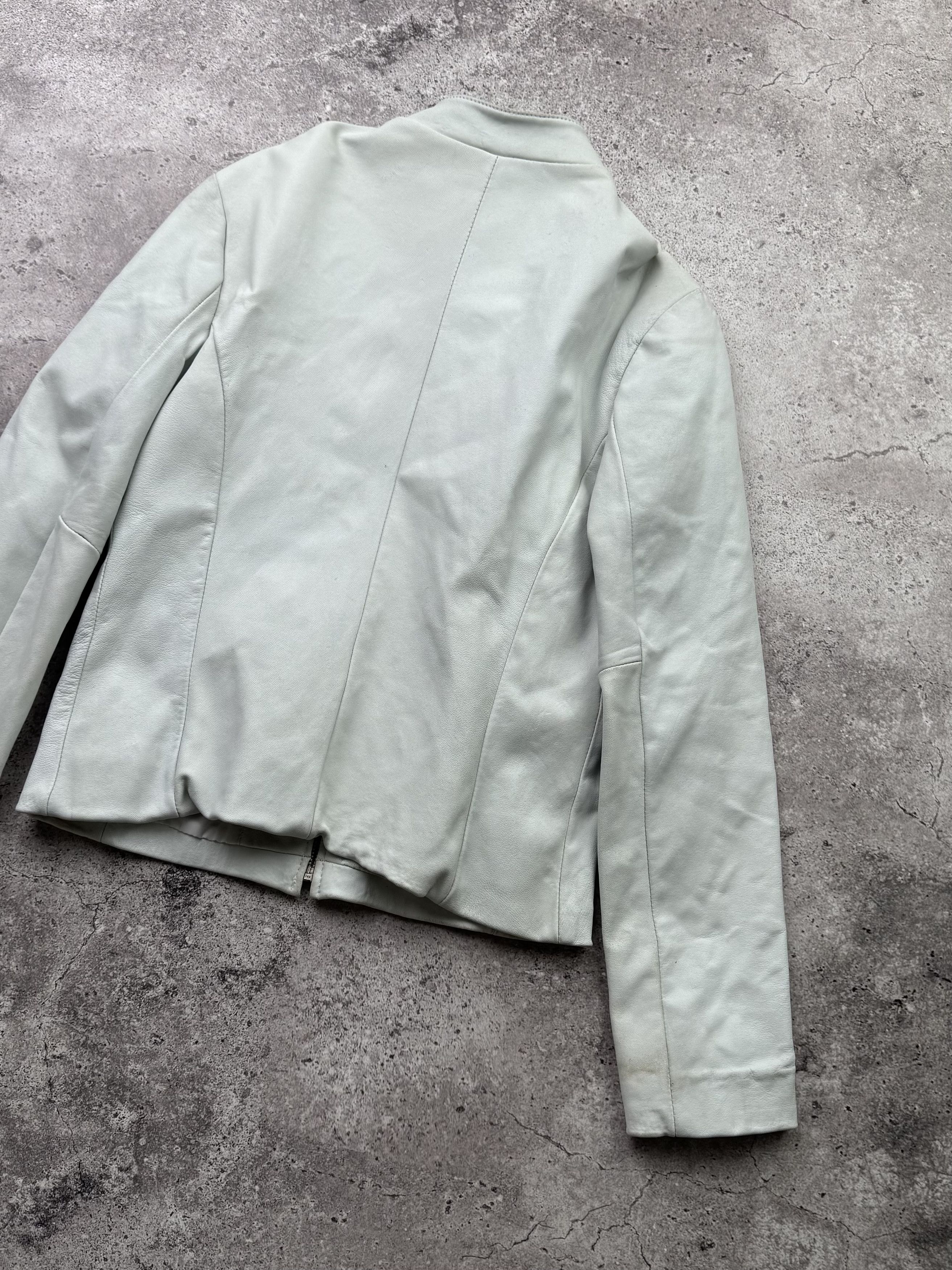Japanese Brand Vintage Cropped Leather Jacket(V151)C647 Size M / US 6-8 / IT 42-44 - 15 Thumbnail