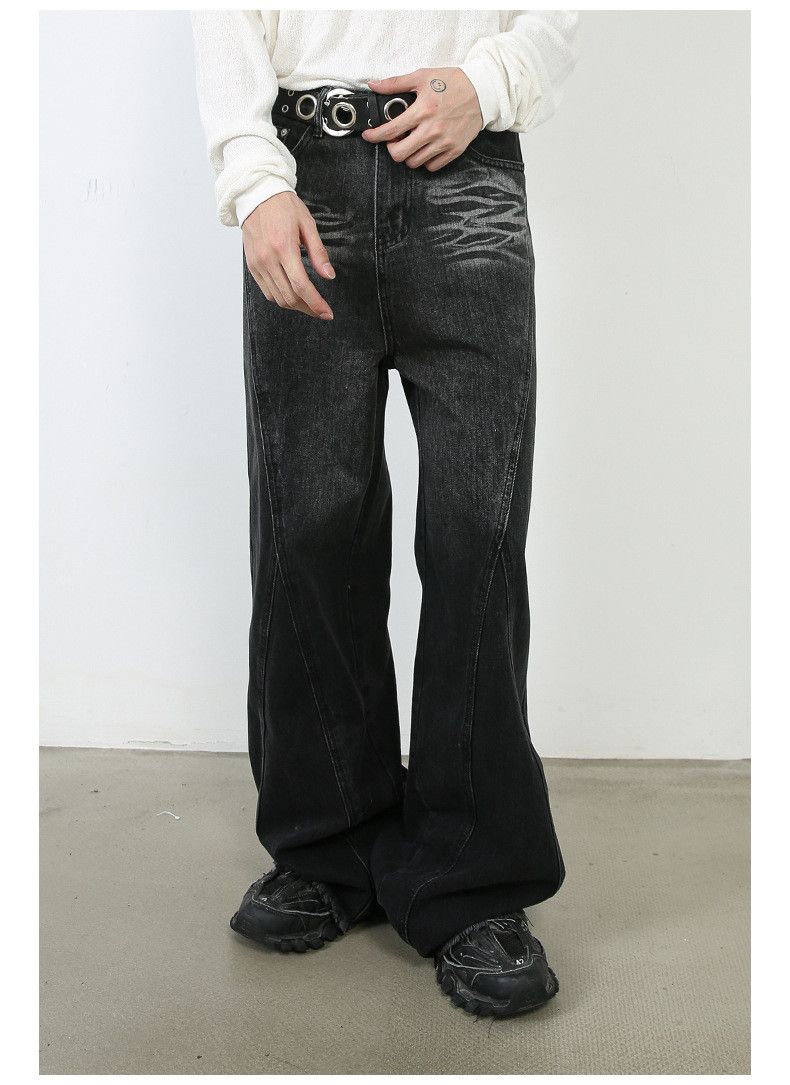 Japanese Brand Retro men's casual straight loose jeans y2k Size US 34 / EU 50 - 1 Thumbnail