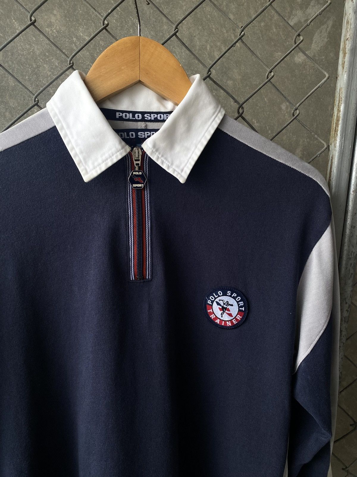 Polo Ralph Lauren × Vintage 90s POLO SPORT RUGBY HALF ZIP Size US M / EU 48-50 / 2 - 3 Thumbnail