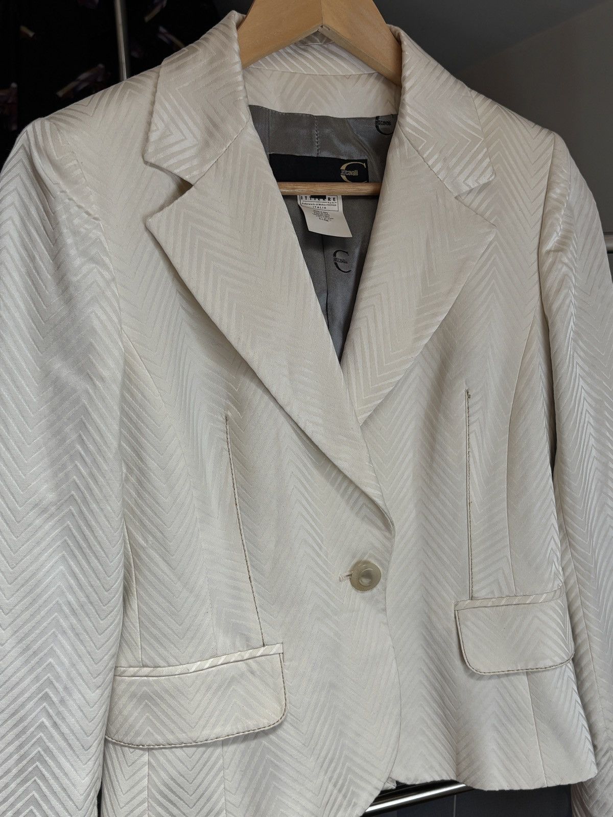 Just Cavalli Just Cavalli Luxury Blazer Jacket Vintage Designer Size S / US 4 / IT 40 - 3 Thumbnail