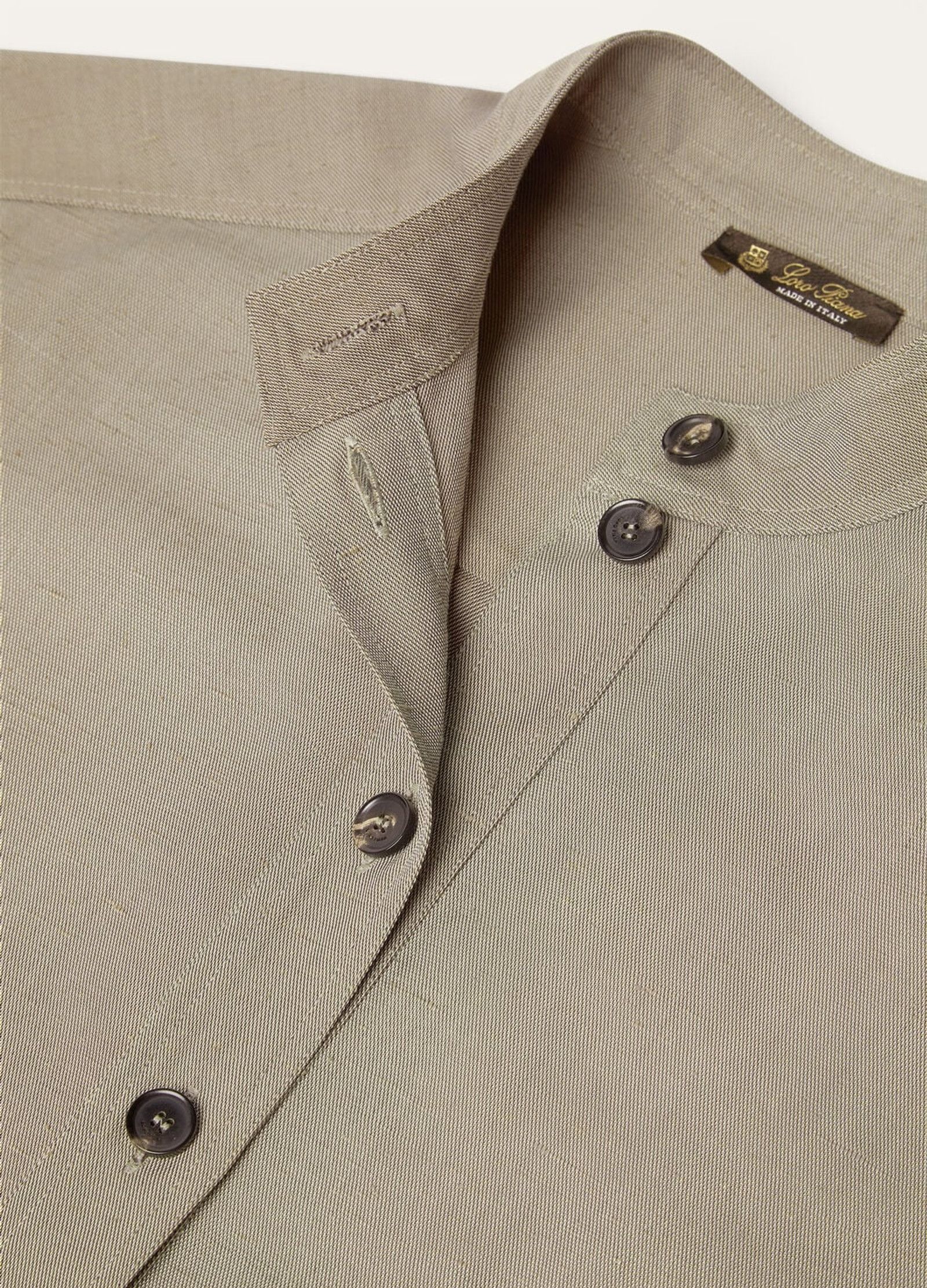Loro Piana o1srvl11e0526 FAP3847 Elodie Shirt in Beige Size XS / US 0-2 / IT 36-38 - 7 Thumbnail