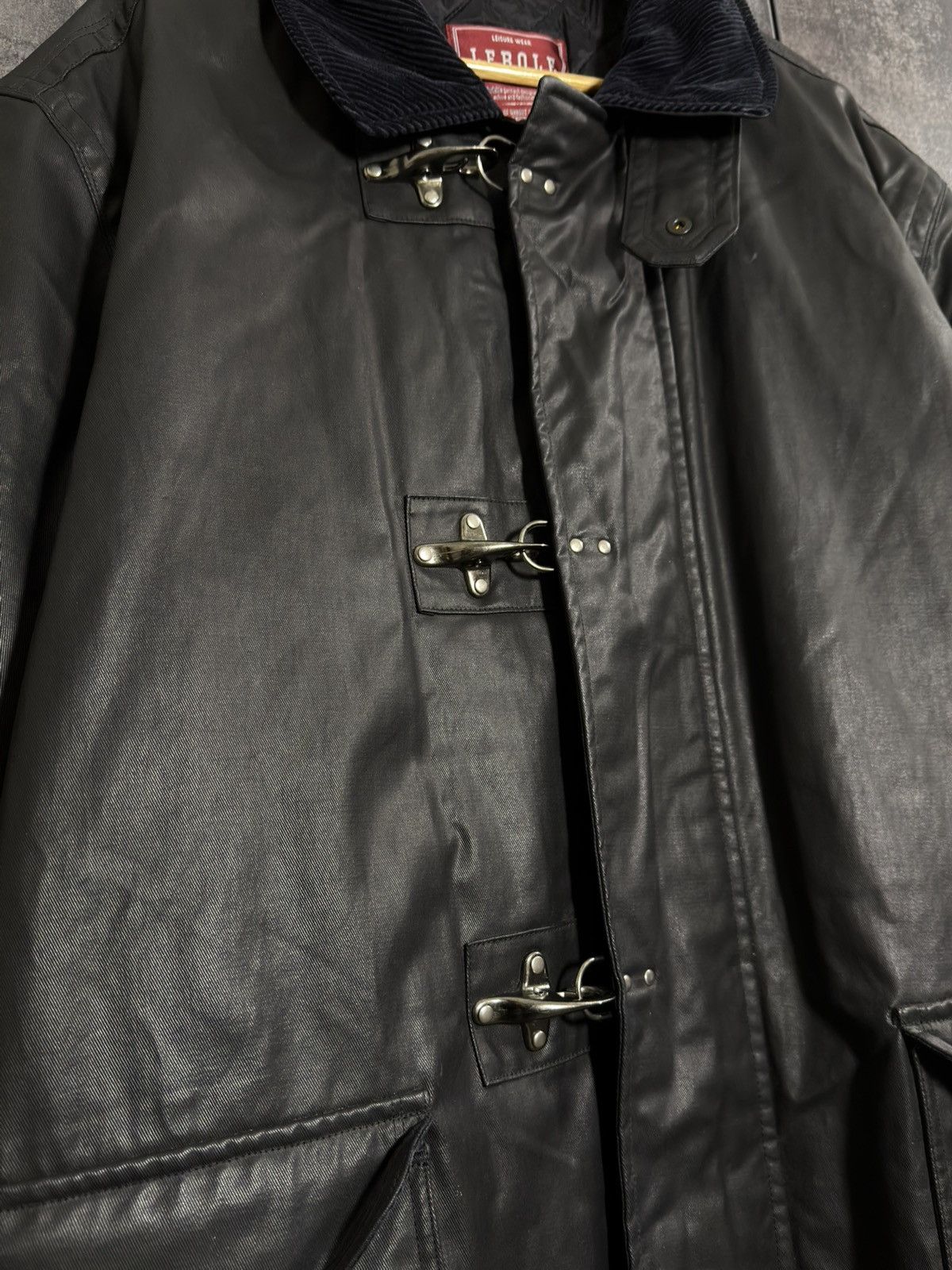 Vintage Sick Vintage Waxed Fireman Jacket Belstaff Yohji Raf Junya Size US XL / EU 56 / 4 - 6 Thumbnail