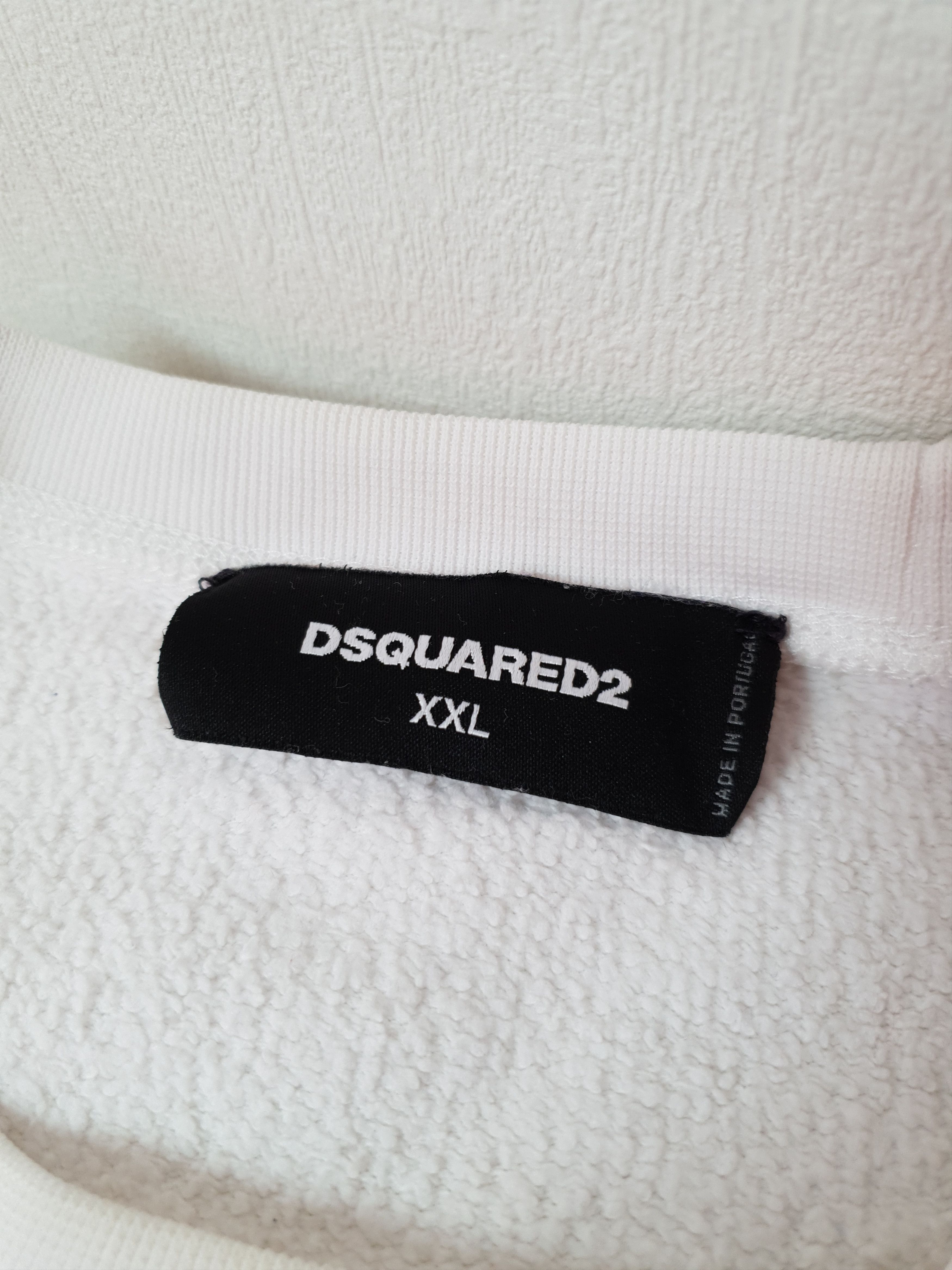 Dsquared2 Vintages DSQUARED2 white sweatshirt men's size L Size US XXL / EU 58 / 5 - 13 Thumbnail