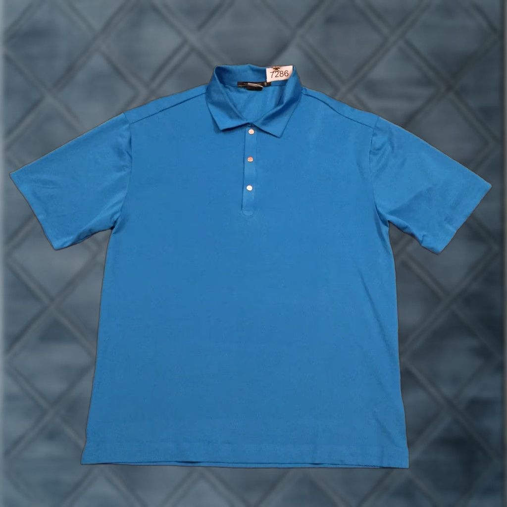 Vintage Tiger Woods Polo Shirt Mens M Blue Short Sleeve Dri Fit Polo Shirt Solid Blue Polo Shirt Mens Short Sleeve Nike Tiger Woods Size US M / EU 48-50 / 2 - 1 Thumbnail