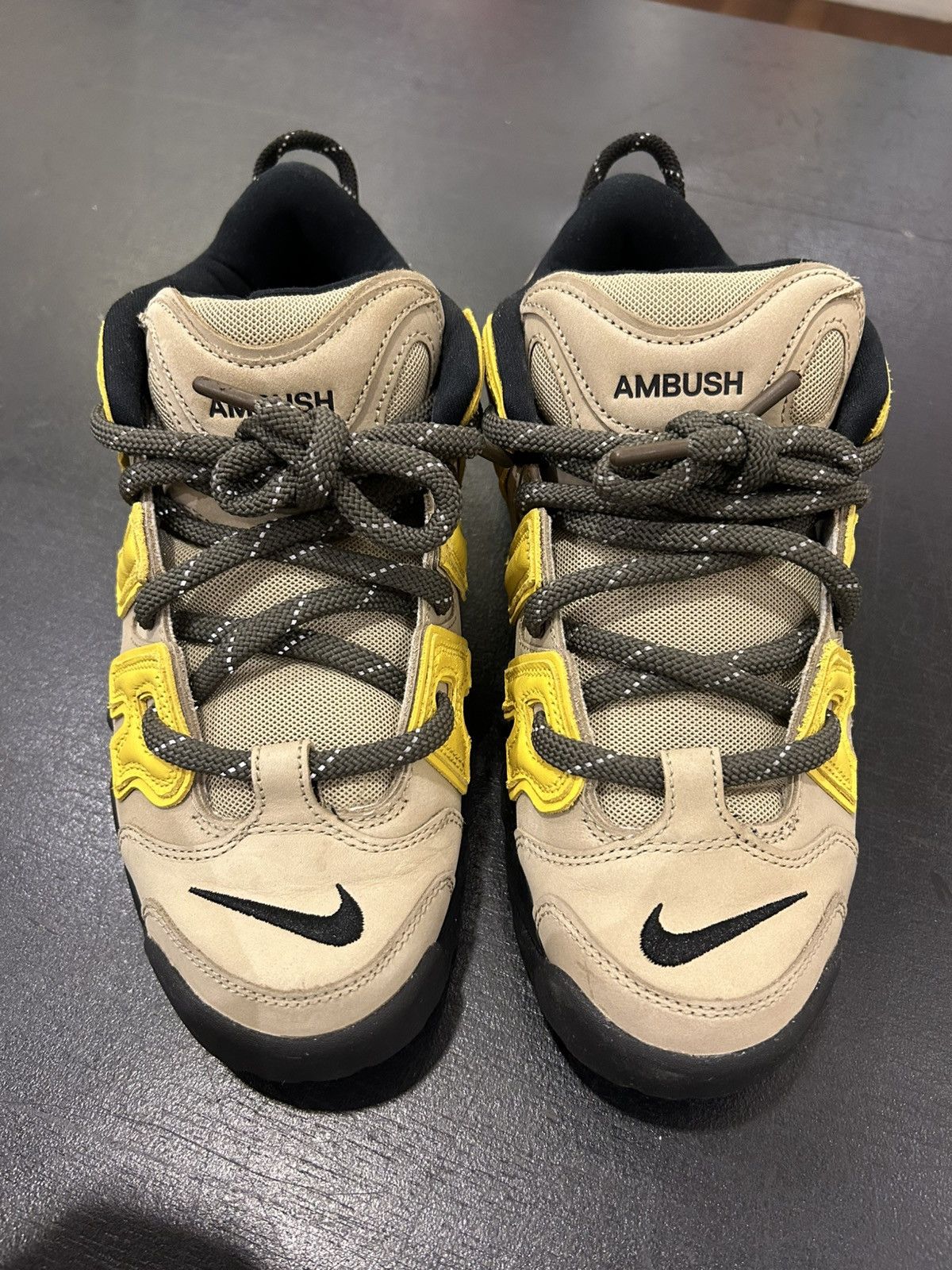 Nike Nike Air More Uptempo Low ‘AMBUSH Vivid Sulfur Limestone’ Size US 9 / EU 42 - 6 Thumbnail