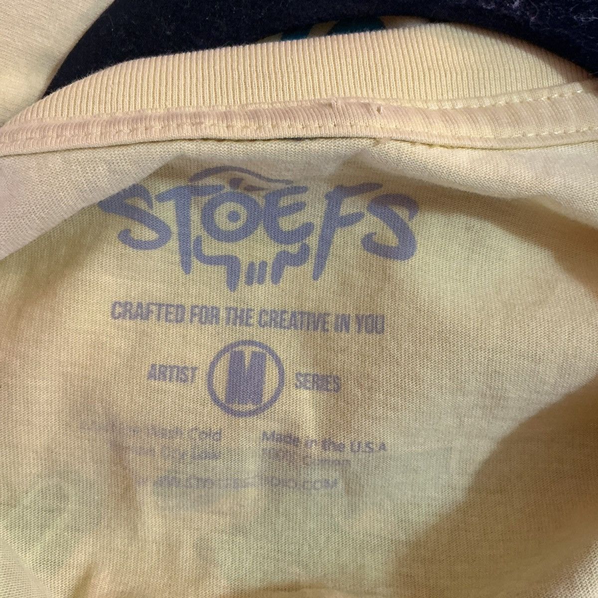 Other Stoefs Graphic Tee Medium Yellow Back Print USA Made Size US M / EU 48-50 / 2 - 5 Thumbnail