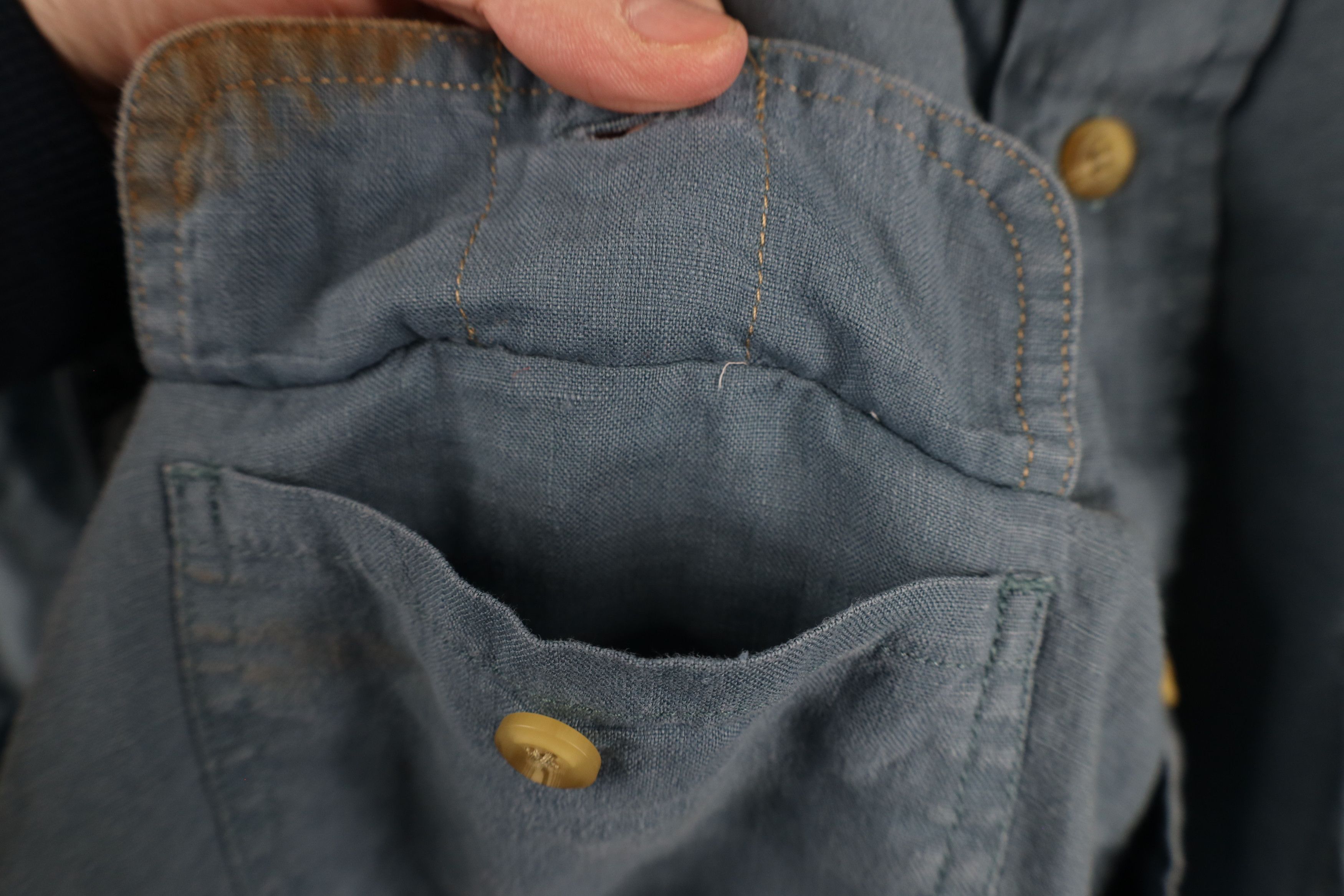 Eddie Bauer × Vintage Vintage 90s Eddie Bauer Linen Short Sleeve Button Shirt Size US L / EU 52-54 / 3 - 7 Thumbnail