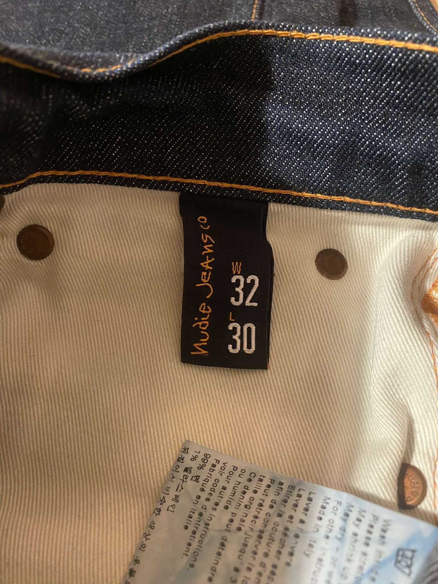 Nudie Jeans Grim Tim Dry True Navy Size US 32 / EU 48 - 5 Thumbnail