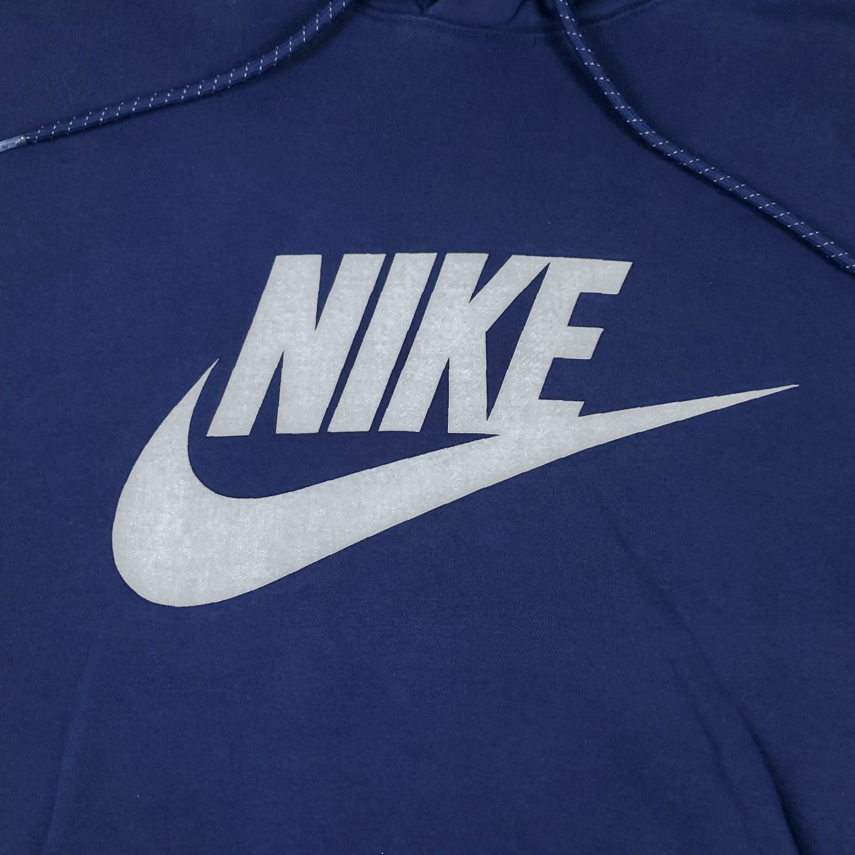 Nike VINTAGE Nike Hoodie Pullover Mens Medium Blue Logo Sweatshirt Athletic Sportswear Size US M / EU 48-50 / 2 - 2 Thumbnail