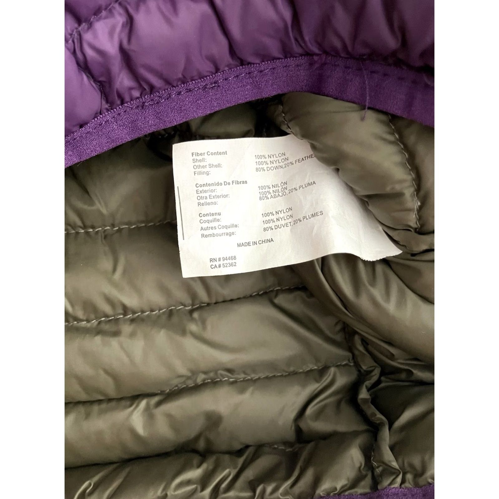 Vintage VINTAGE Halifax Traders Women’s Down Filled Puffer Purple Hooded Zip-Up Jacket Sz Small Size S / US 4 / IT 40 - 3 Thumbnail