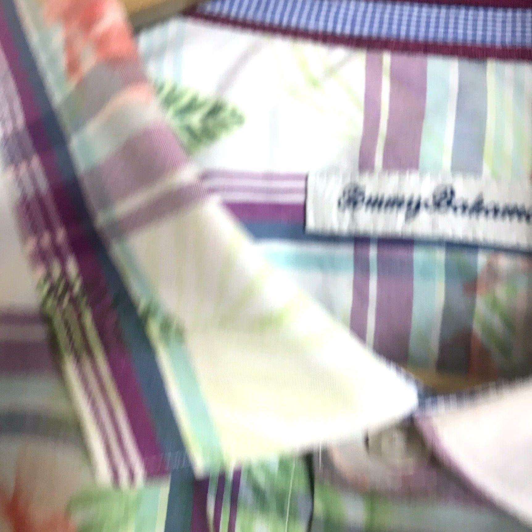 Tommy Bahama Tommy Bahama Shirt Mens Medium Vedado Plaid Pastel Floral Button Up Multi-Color Long Sleeve Casual Summer Spring Fall Size US M / EU 48-50 / 2 - 2 Thumbnail