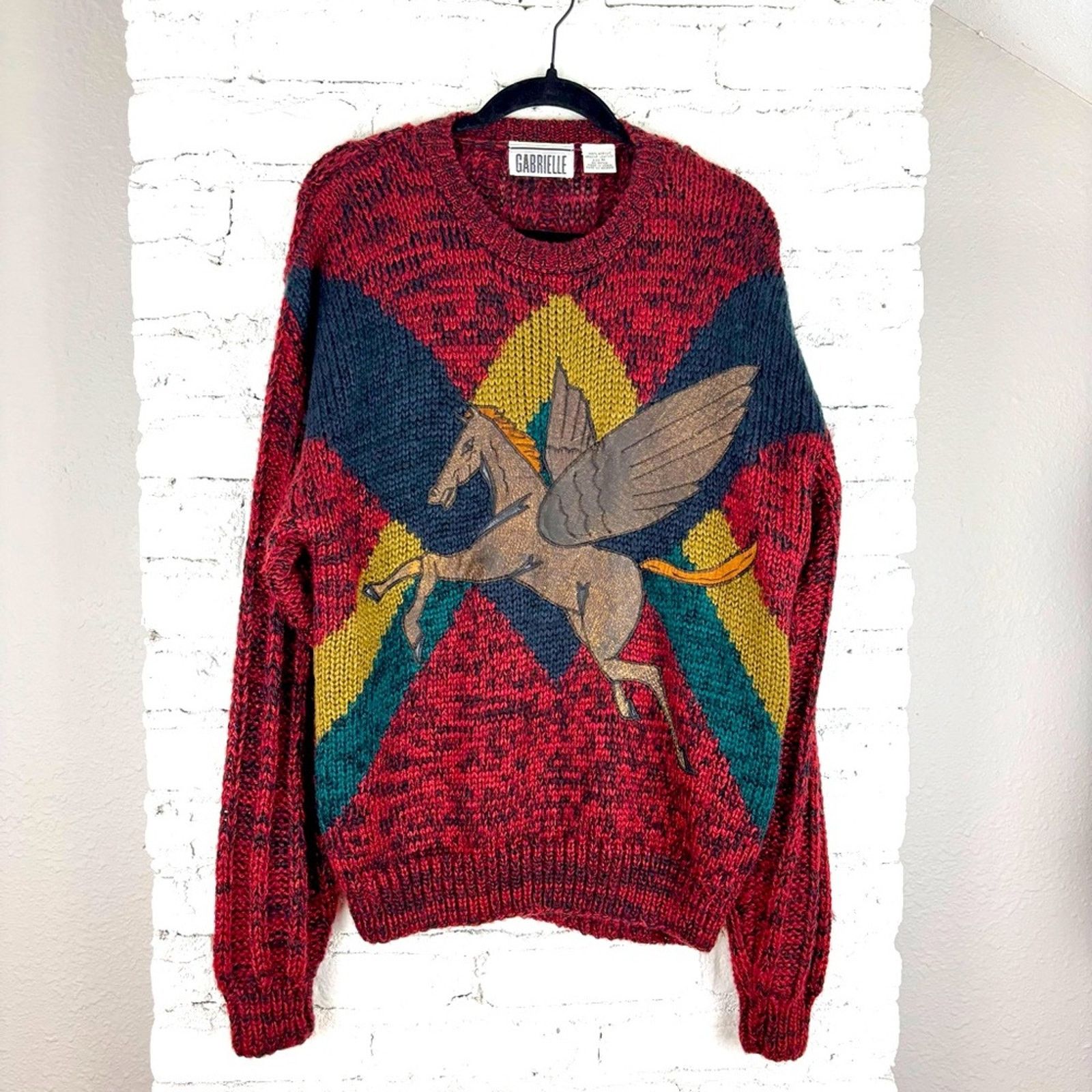 Vintage Amazing Rare Vintage Pegasus Sweater Size US M / EU 48-50 / 2 - 1 Thumbnail