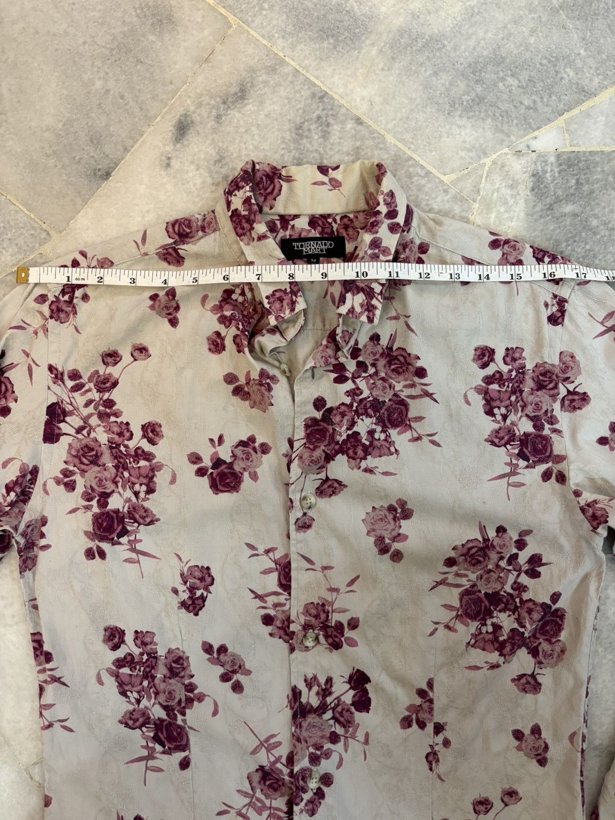 Tornado Mart Tornado mart flower print shirt Size US S / EU 44-46 / 1 - 13 Thumbnail