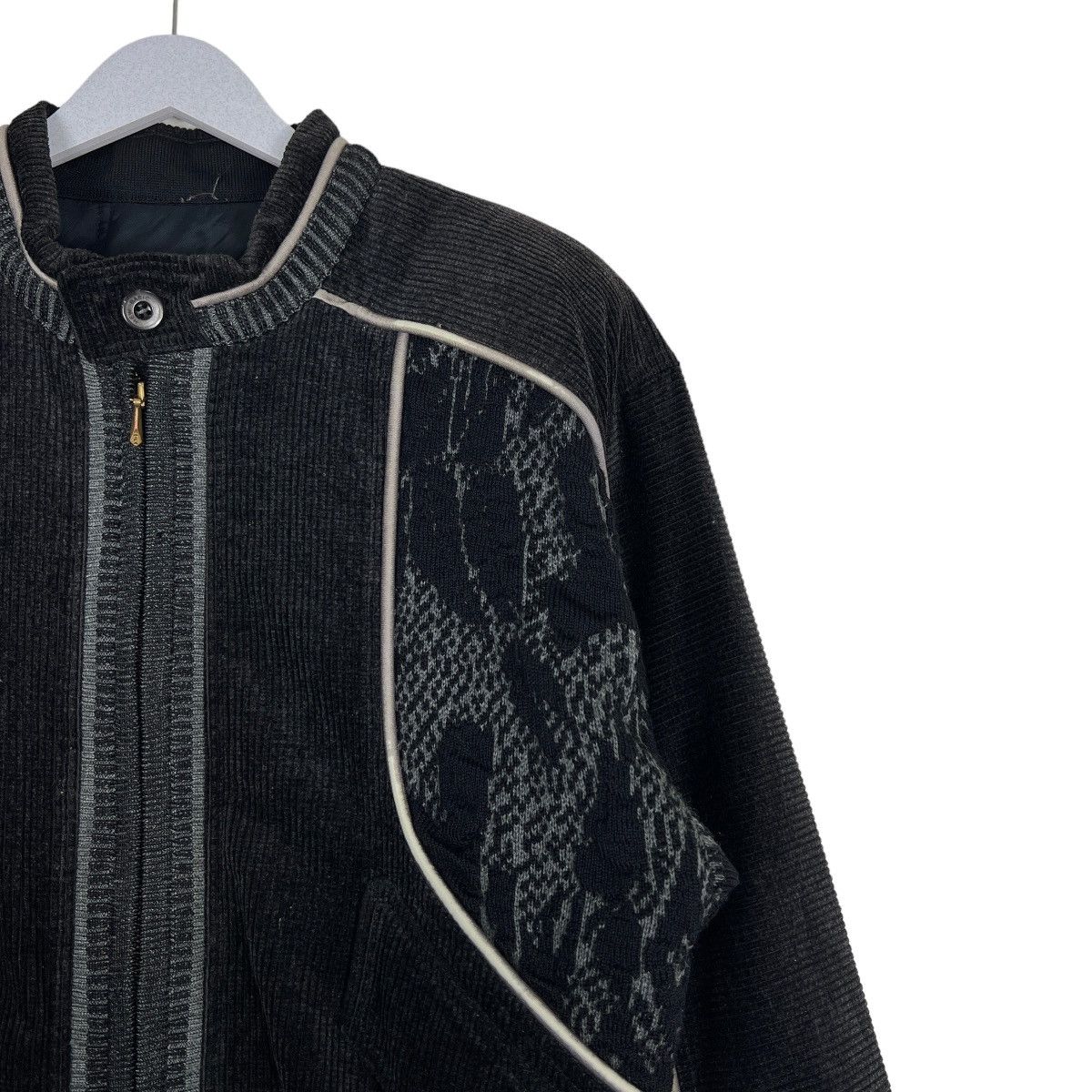 Japanese Brand 🔥 VINTAGE RAIKA NEW BASIC VELVET HYBRID BOMBER JACKET Size US M / EU 48-50 / 2 - 6 Thumbnail
