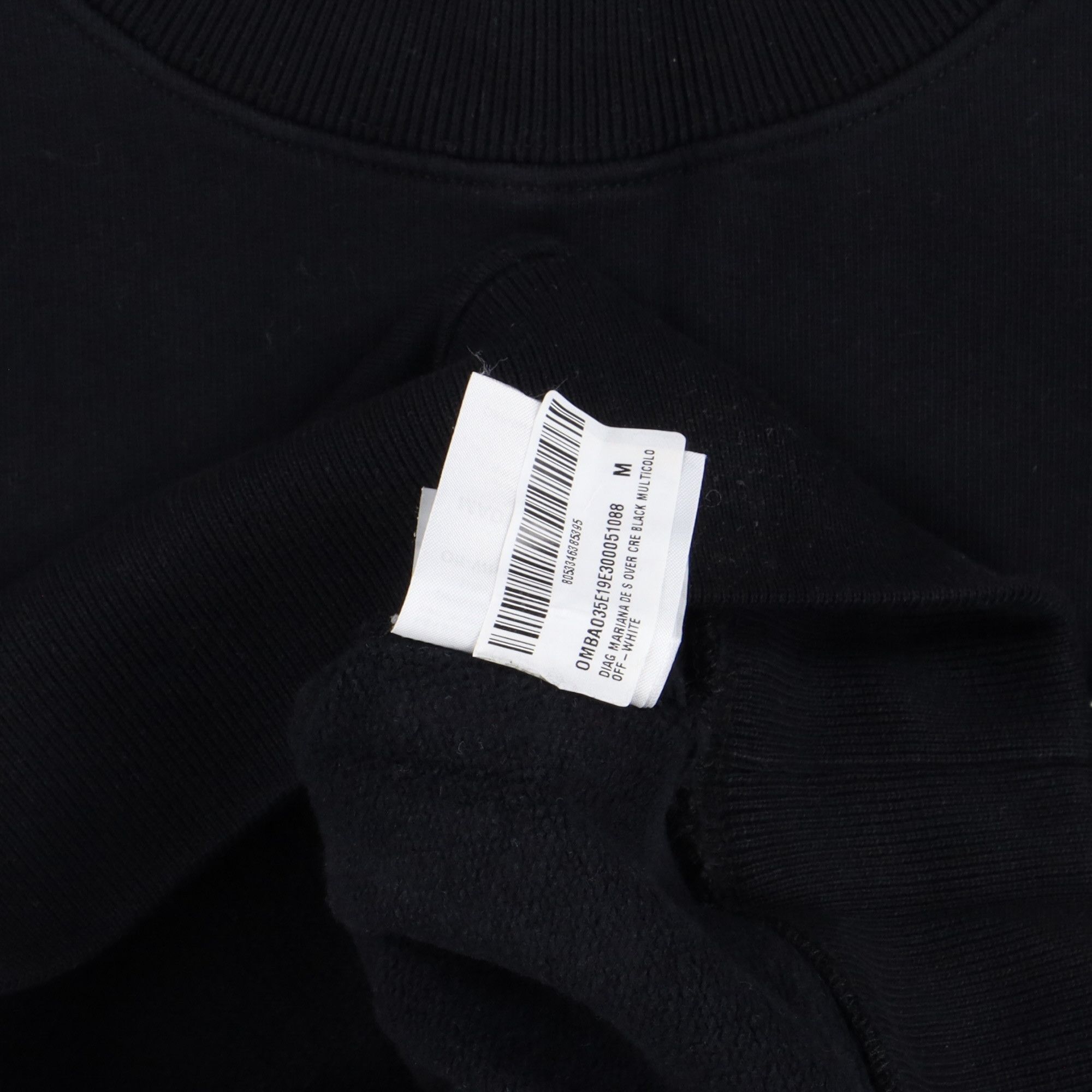 Off-White Black Mariana da Silva Logo Oversized Sweatshirt Size US M / EU 48-50 / 2 - 8 Thumbnail