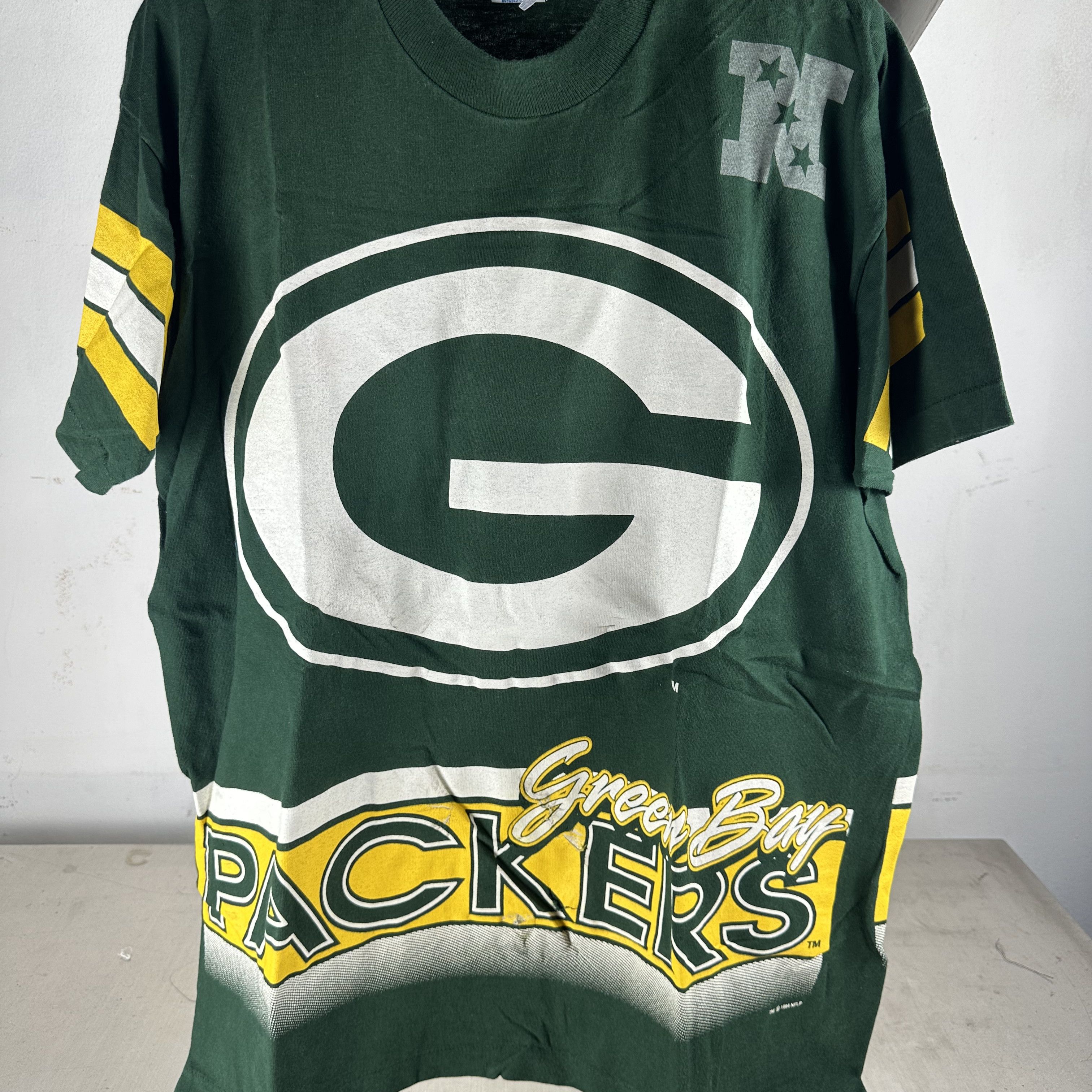 Vintage Vintage 1994 Green Bay Packers NFL Salem AOP T-Shirt Size US XL / EU 56 / 4 - 2 Thumbnail