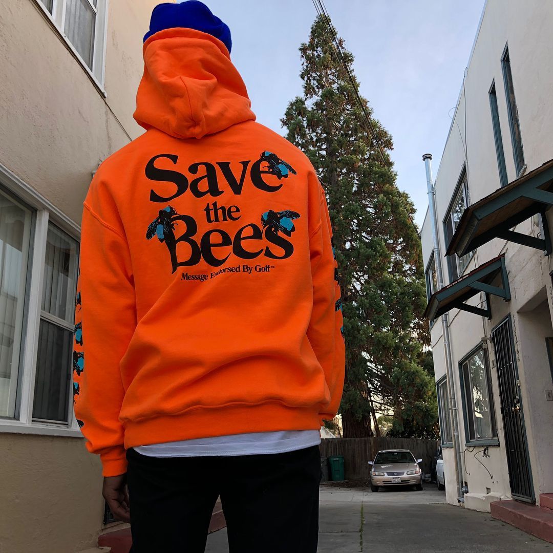 Golf Wang Golf Wang Save the Bees Hoodie - Orange Size US L / EU 52-54 / 3 - 2 Thumbnail