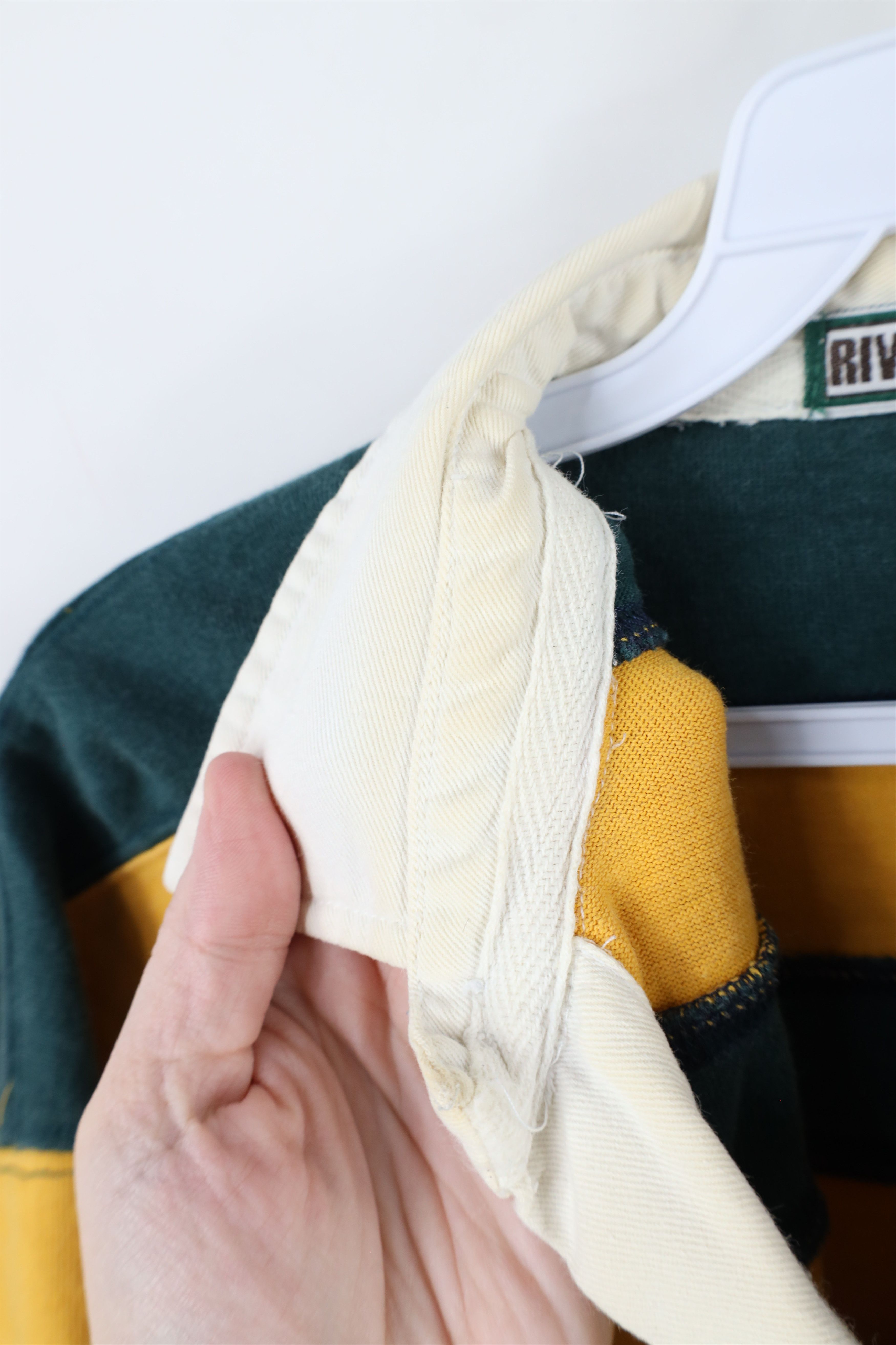 Vintage Vintage 90s Streetwear Striped Long Sleeve Rugby Polo Size US XL / EU 56 / 4 - 5 Thumbnail