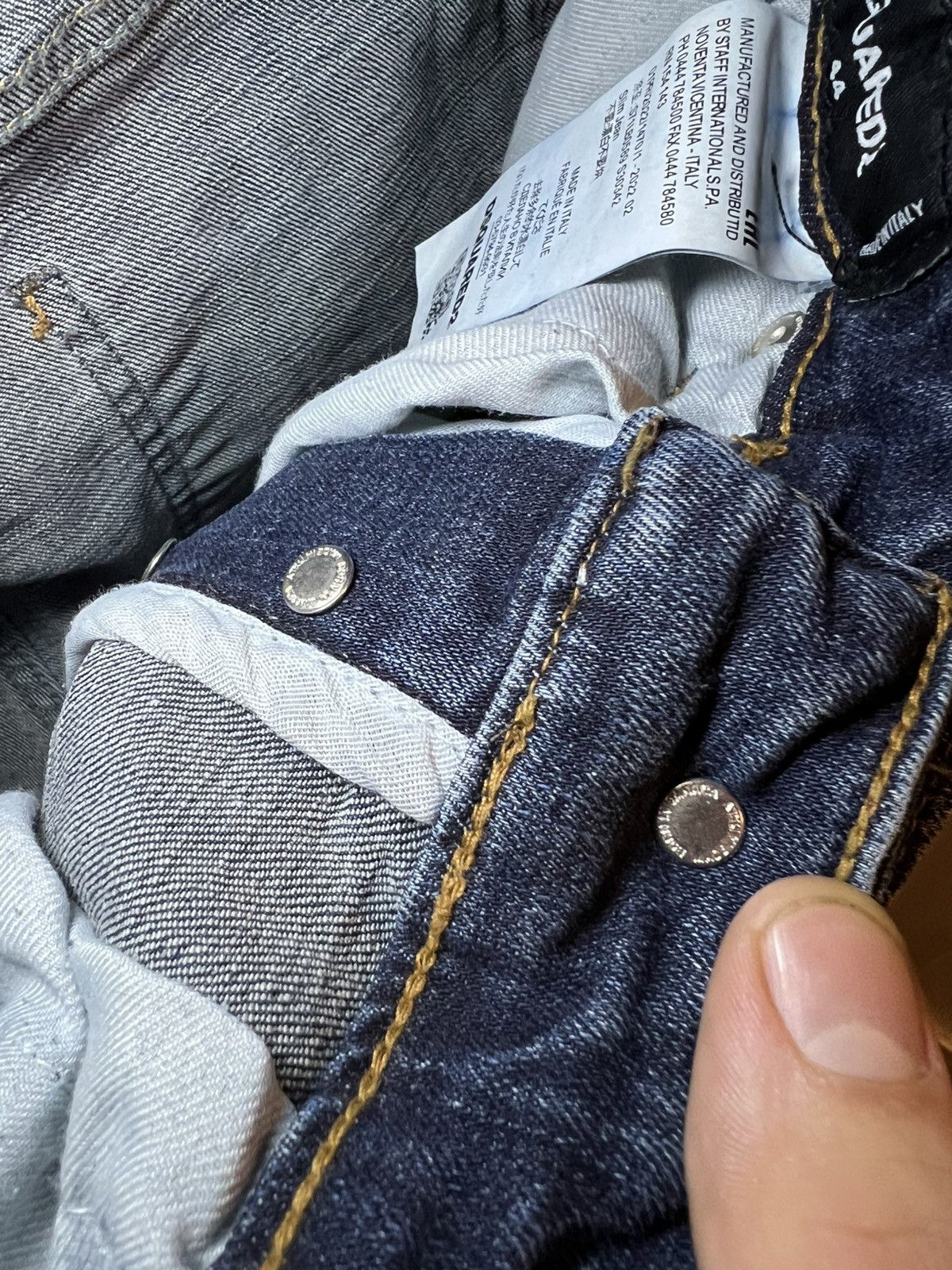 Dsquared2 Dsquared2 Icon Forever distressed slim blue jeans Size US 30 / EU 46 - 16 Thumbnail