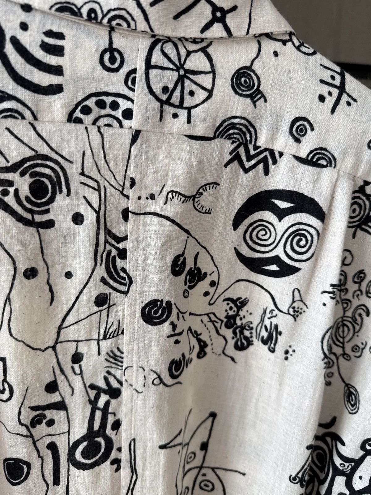John Alexander Skelton Skelton AW23 hand-printed cotton shirt Size US M / EU 48-50 / 2 - 3 Thumbnail