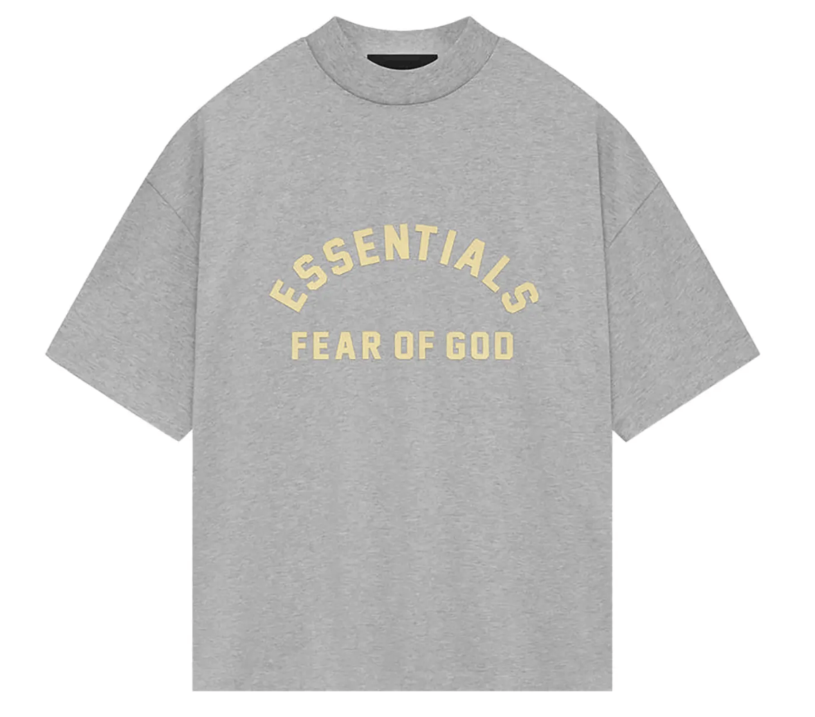 Fear of God Fear of God Essentials Crewneck Tee Light Heather Grey (XXL) Size US XXL / EU 58 / 5 - 1 Thumbnail