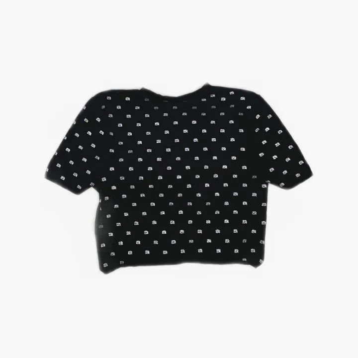 Alexander Wang Alexander Wang SS23 Crystal Print Short Sleeve Top - Size XS / US 0-2 / IT 36-38 - 3 Thumbnail