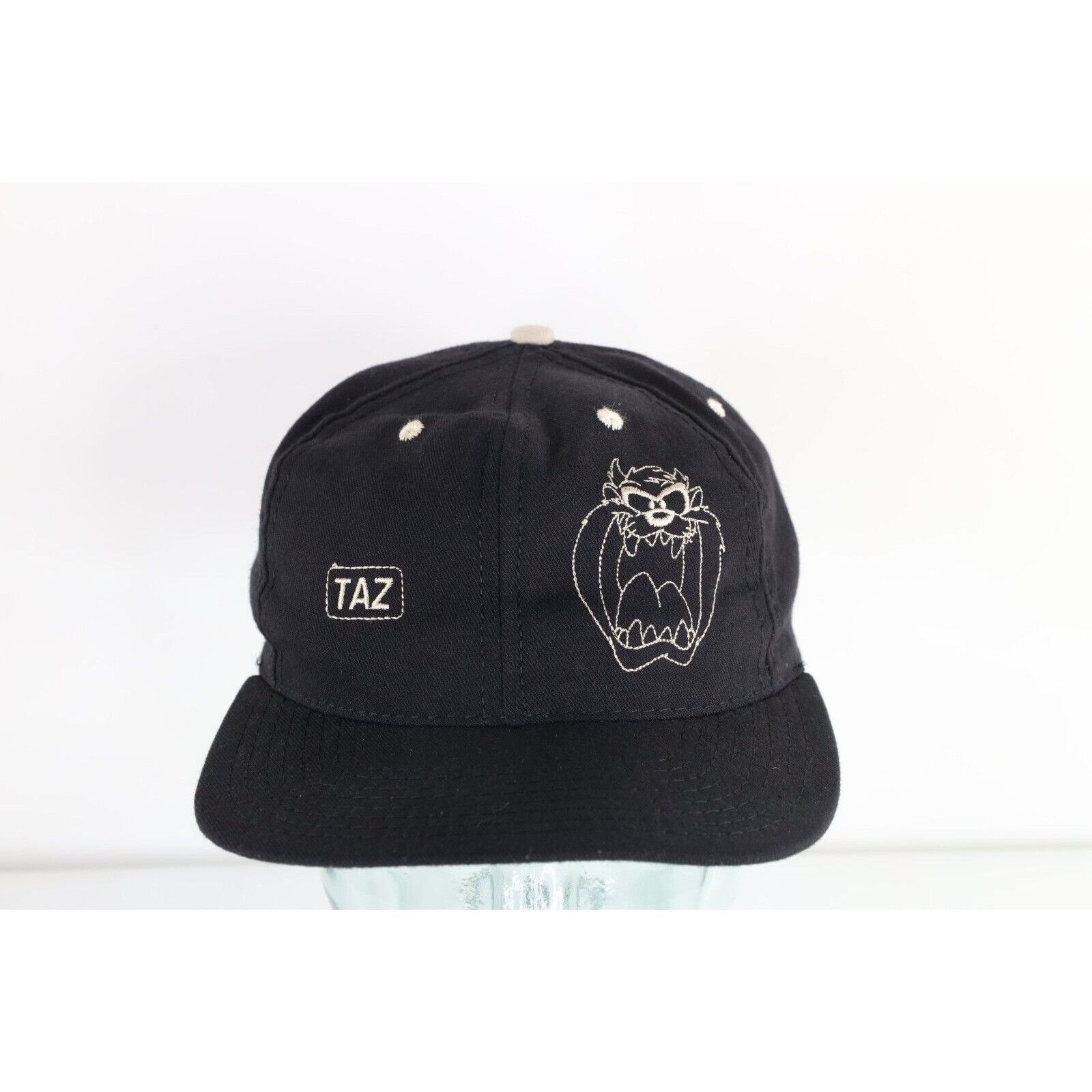 Vintage Vintage 90s Looney Tunes Taz Tazmanian Devil Box Logo Hat Size ONE SIZE - 1 Thumbnail