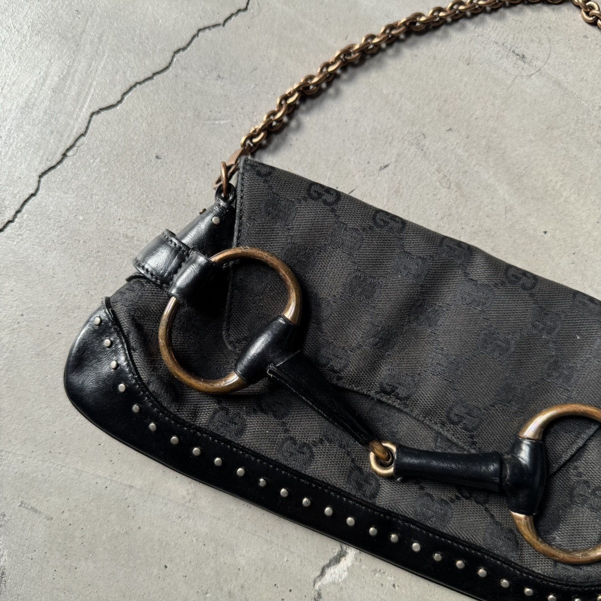 Gucci × Tom Ford Gucci Horsebit large clutch bag Black Size ONE SIZE - 2 Thumbnail