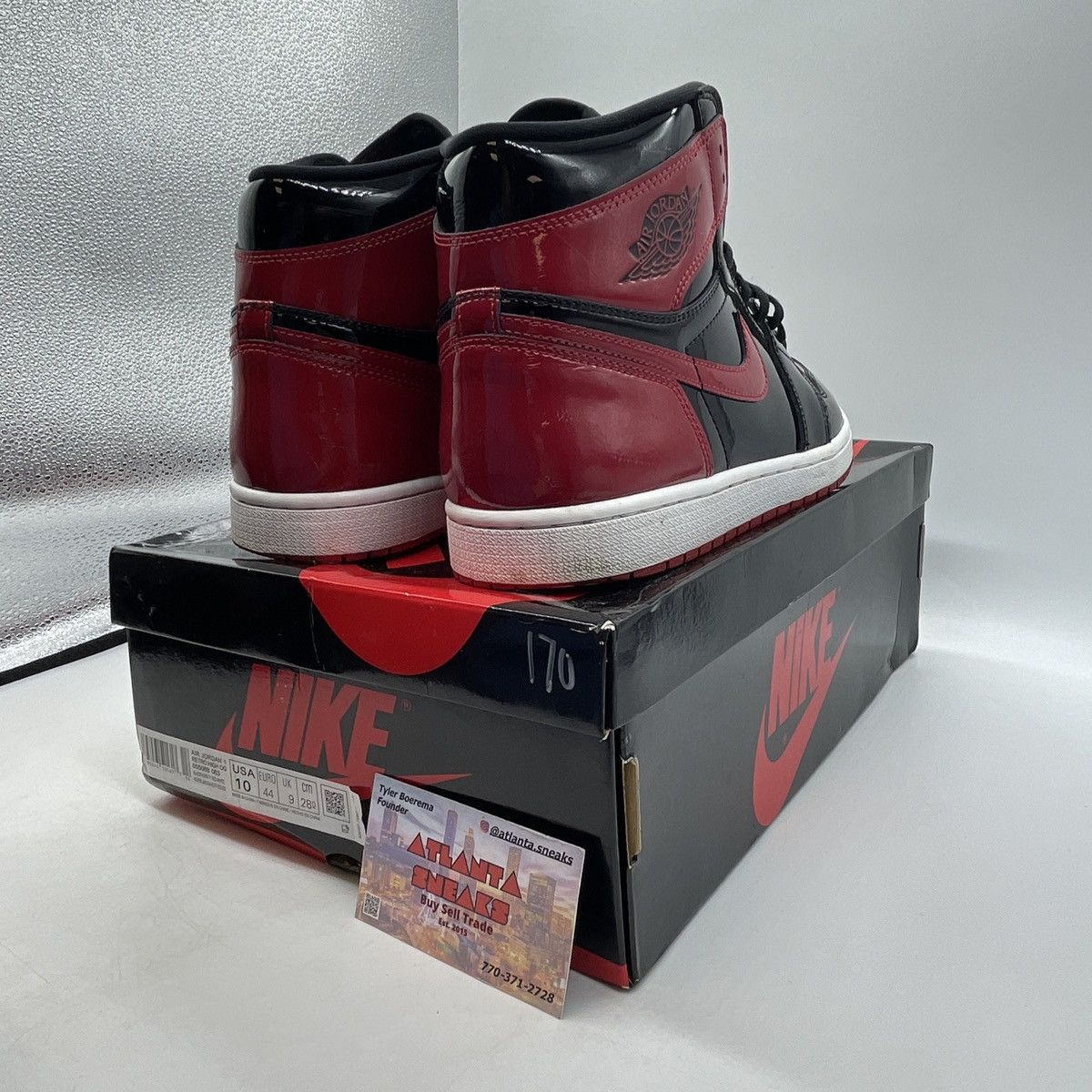 Jordan Brand Air Jordan 1 patent bred Size US 10 / EU 43 - 5 Thumbnail