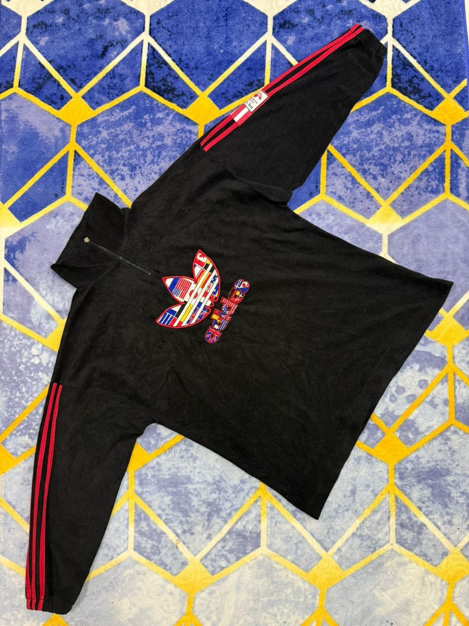 Adidas Vintage Adidas "Rios" Half-Zip Size US XL / EU 56 / 4 - 1 Thumbnail