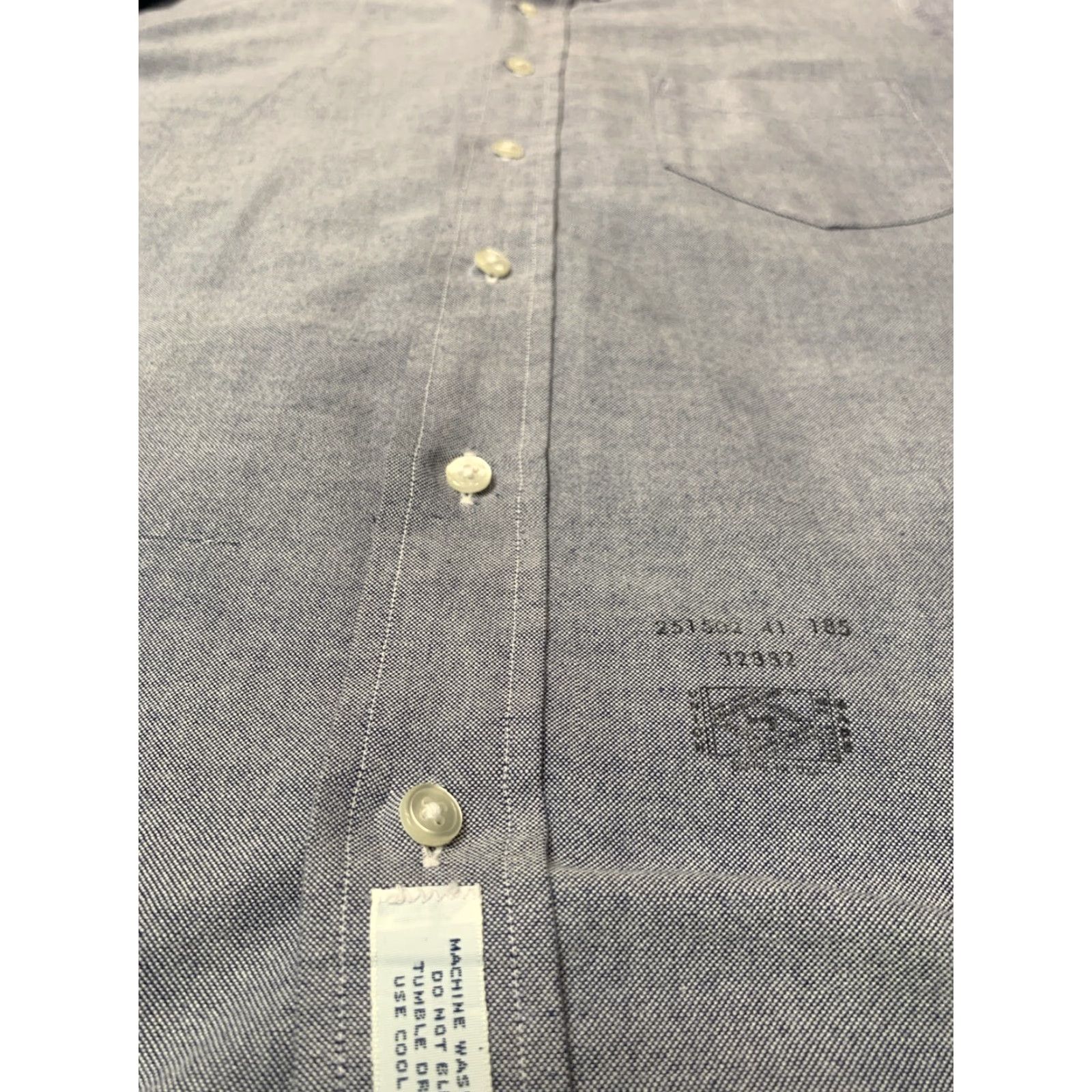 Gant Gant Shirt Men 17-34 Light Blue Purebred Broadcloth Button Up Oxford Size US XL / EU 56 / 4 - 7 Thumbnail