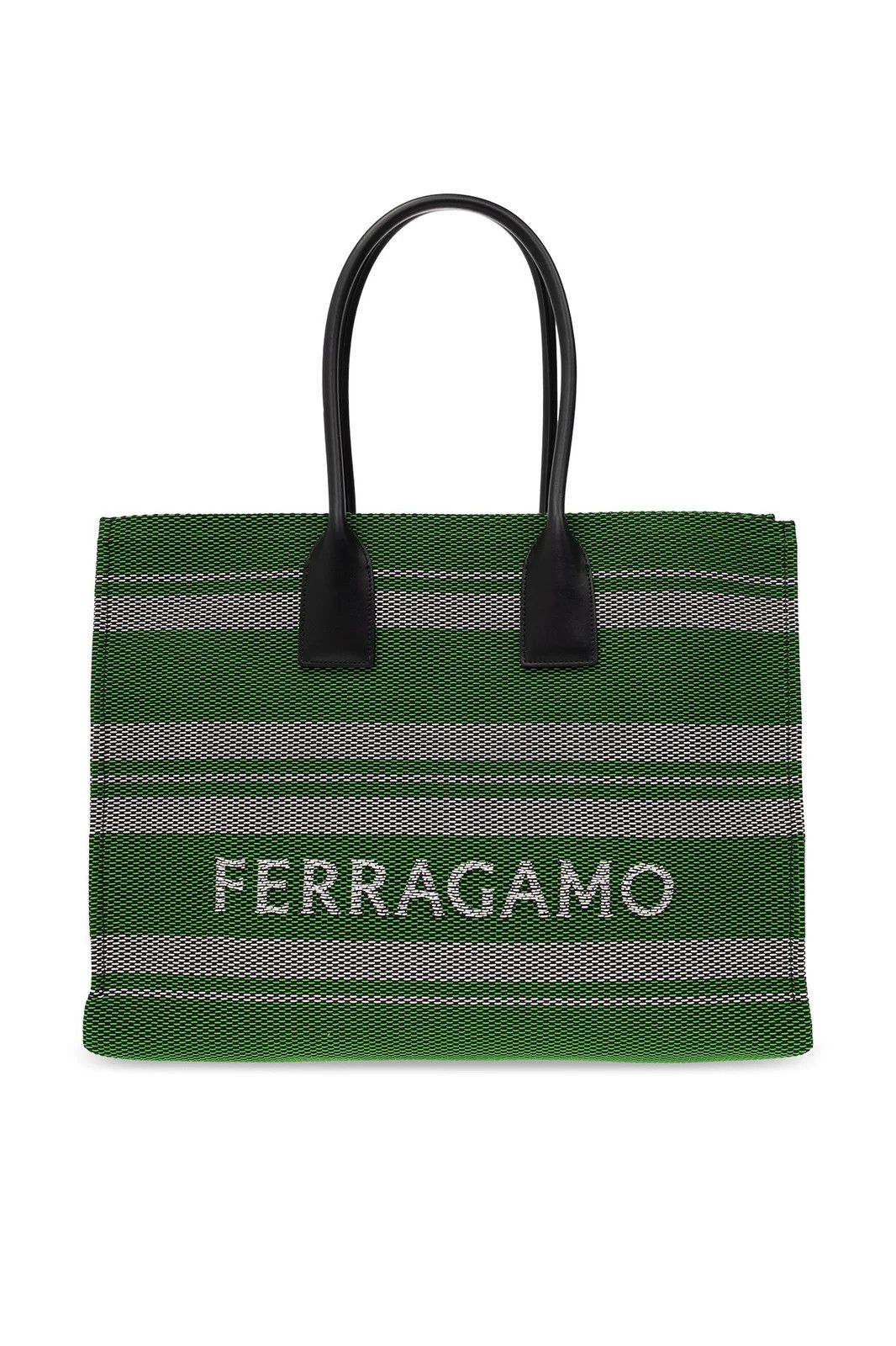 Salvatore Ferragamo o1s1rm0924 Size: OS / Tote Bag in Green/Grey Size ONE SIZE - 1 Thumbnail