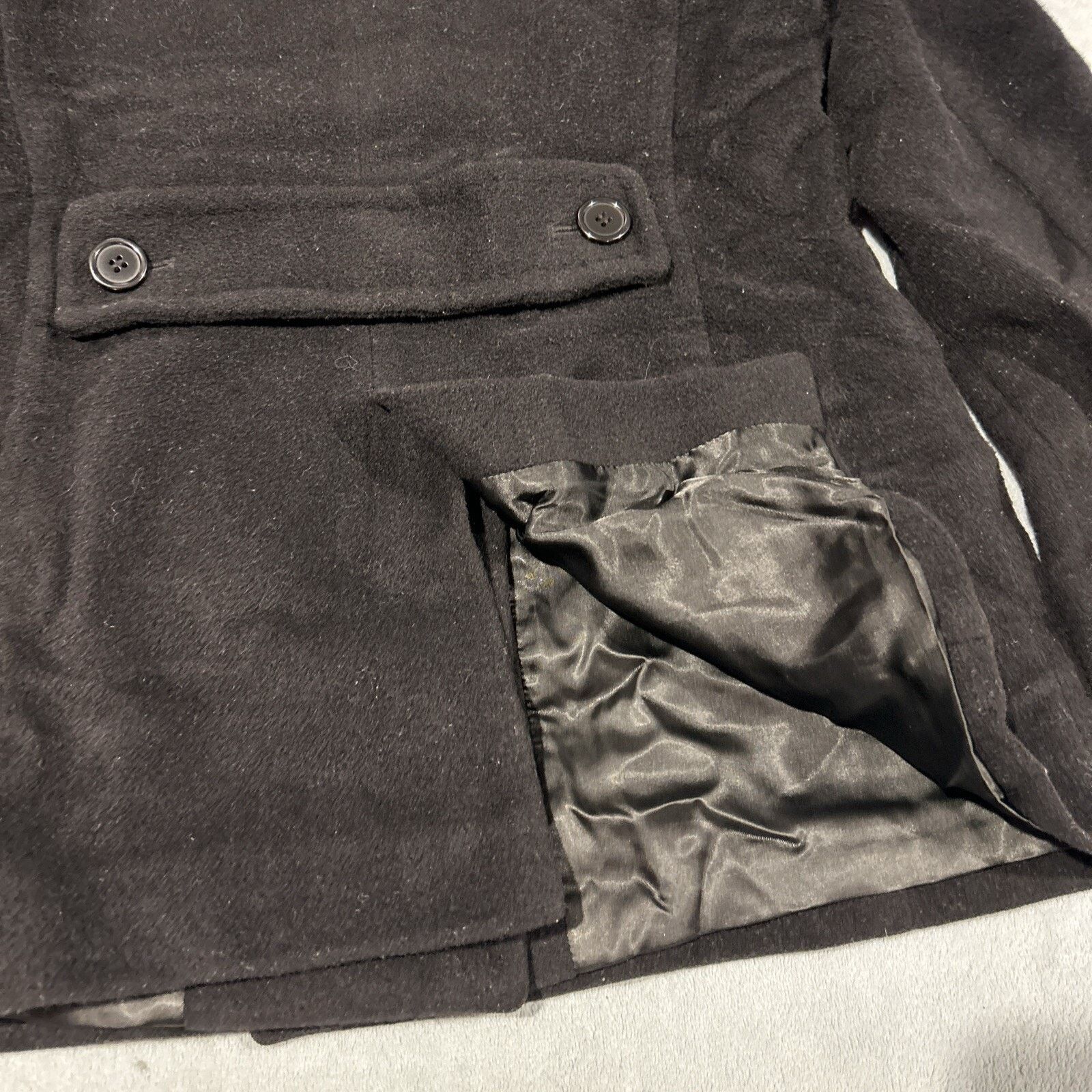 Polo Ralph Lauren Alpaca Wool Pea Coat Womens 8 Large Double Breasted Vented Size L / US 10 / IT 46 - 7 Thumbnail