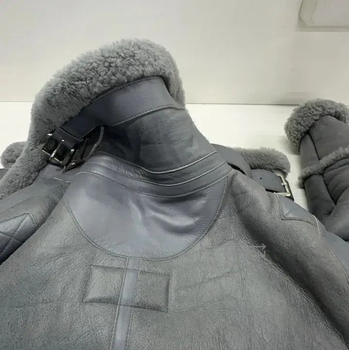 Balenciaga Balenciaga Gray Leather Zip-Collar Jacket. Size US S / EU 44-46 / 1 - 8 Thumbnail
