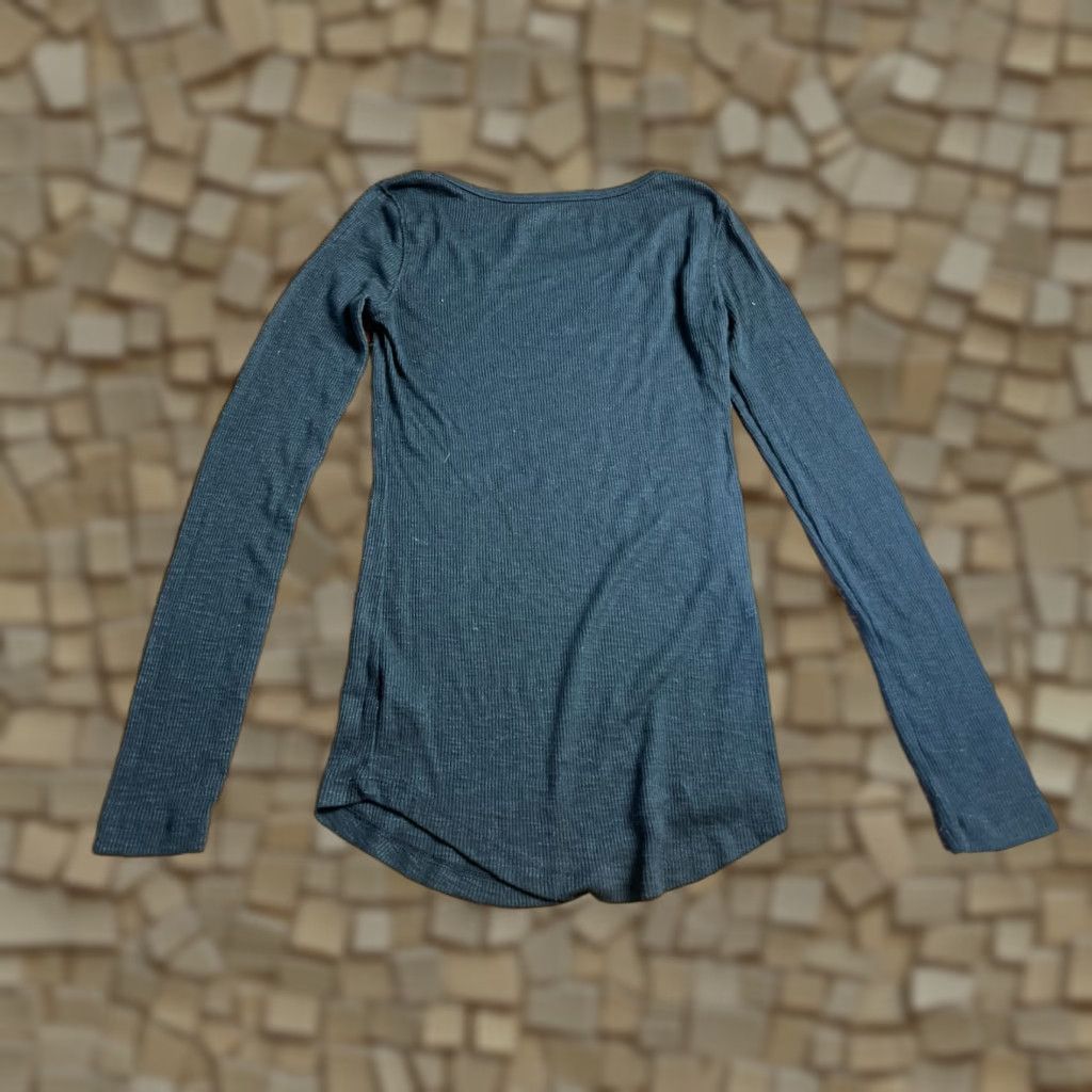 Mossimo Mossimo Shirt Women XS Black Long Sleeve Round Neck Pullover Casual T-Shirt Size XS / US 0-2 / IT 36-38 - 1 Thumbnail