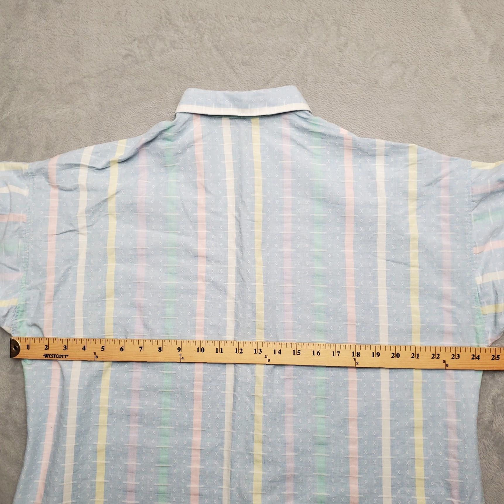 Vintage VINTAGE Niche Shirt Womens XL Blue 100% Cotton 3/4 Sleeve Button Casual Size XL / US 12-14 / IT 48-50 - 6 Thumbnail