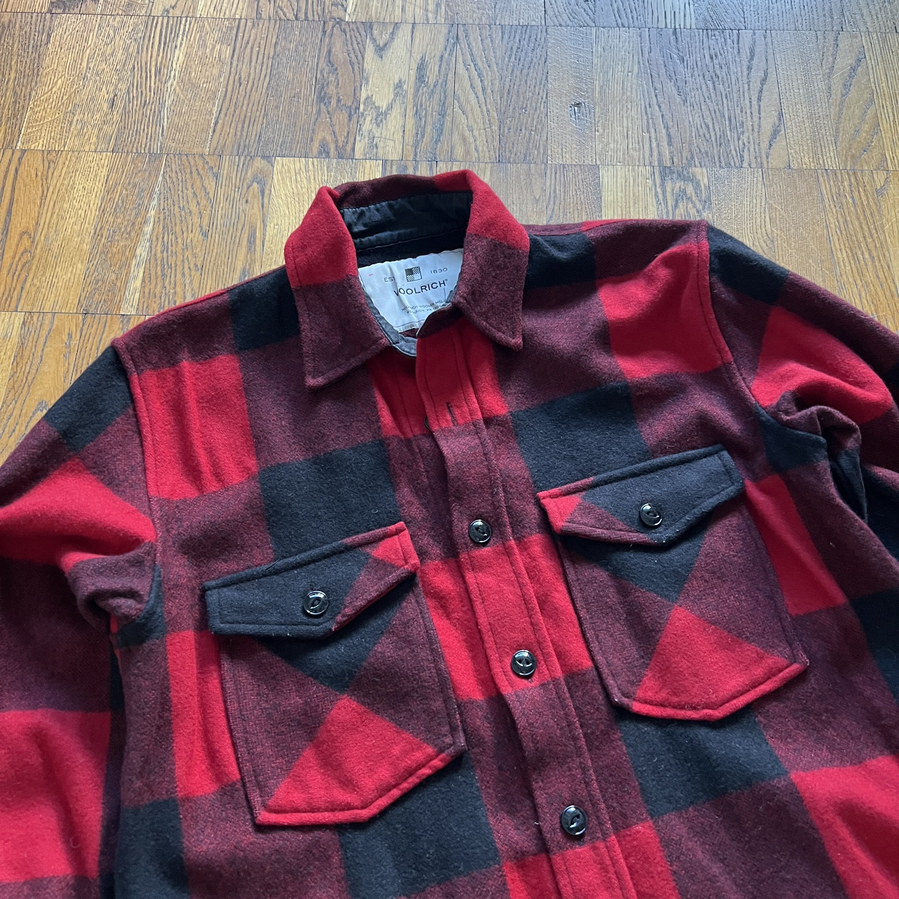 Woolrich Woolen Mills Men's WOOLRICH Check Wool Shirt Canadian Overshirt Jacket Size US M / EU 48-50 / 2 - 3 Thumbnail