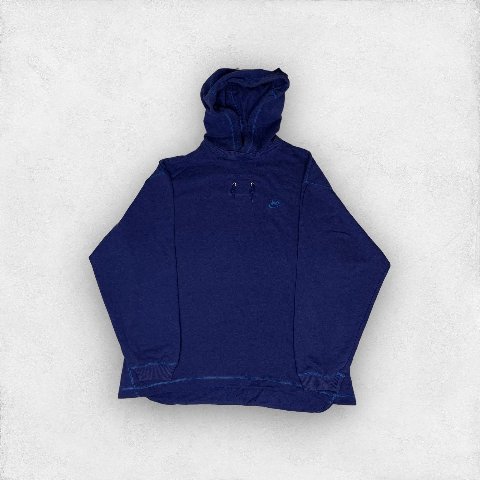 Nike × Vintage Nike Air Max Men Purple Cotton Swoosh Pullover Hoodie Medium Size US M / EU 48-50 / 2 - 1 Thumbnail
