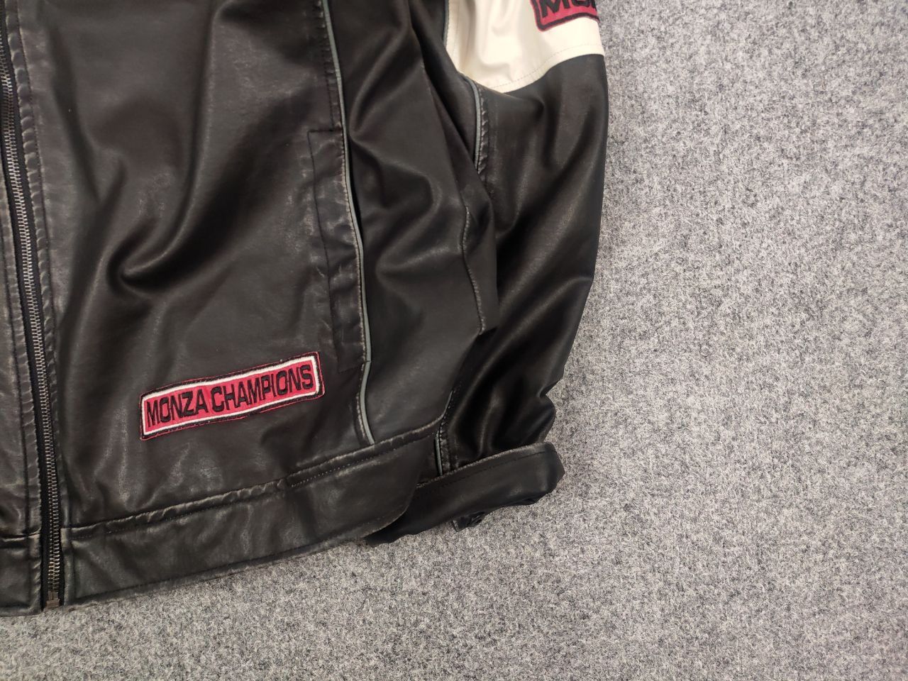 Vintage Vintage Speedway Monza Racing Moto Leather Style Jacket Size US XL / EU 56 / 4 - 6 Thumbnail