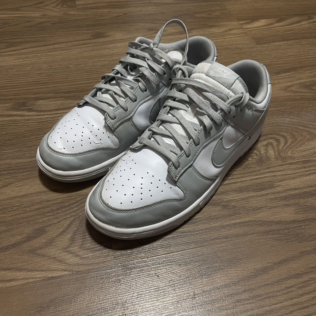 Nike Nike Dunk Low Retro White Grey Fog DD1391-103 Size US 12 / EU 45 - 5 Thumbnail