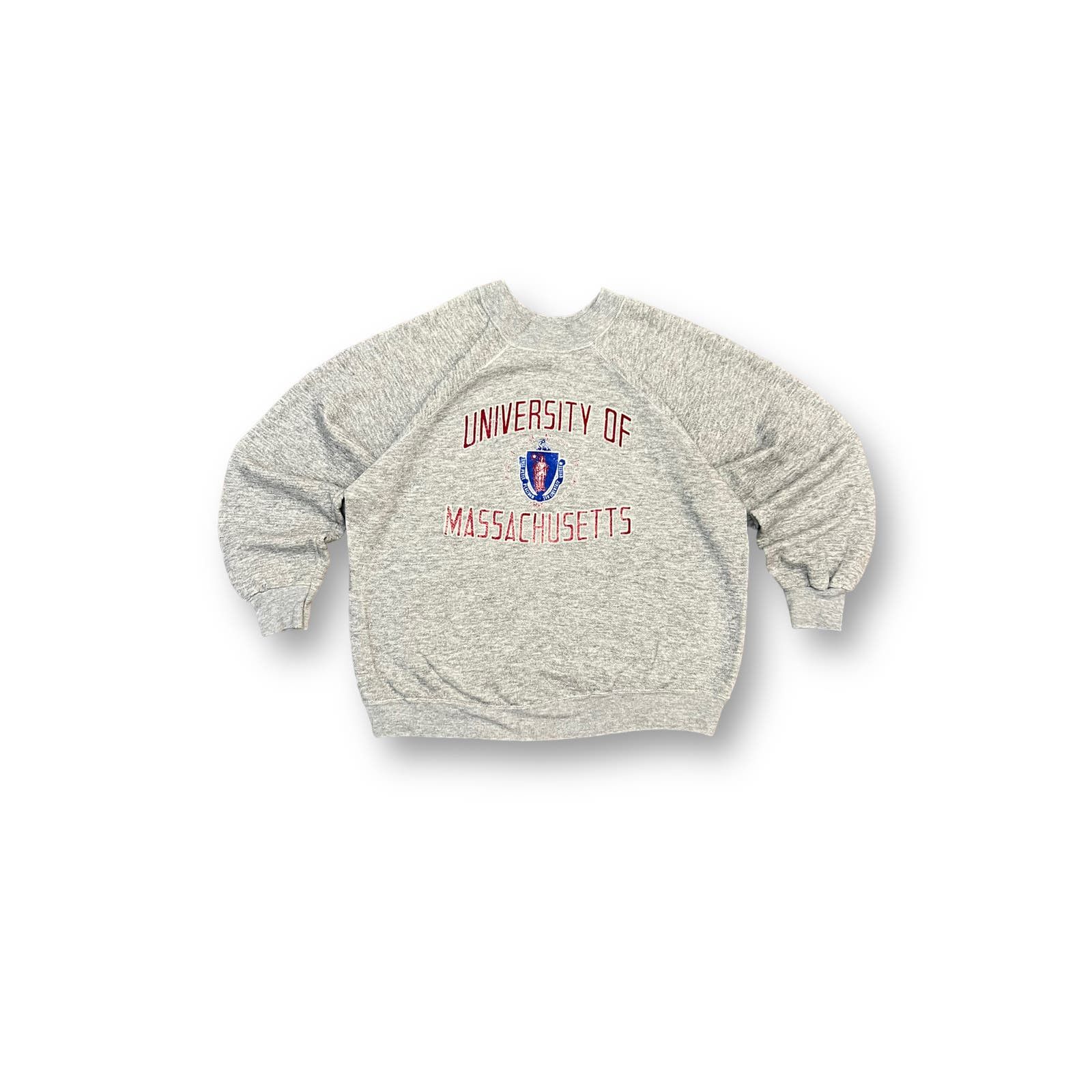image of Champion Umass Sweatshirt in Grey, Men's (Size Large)