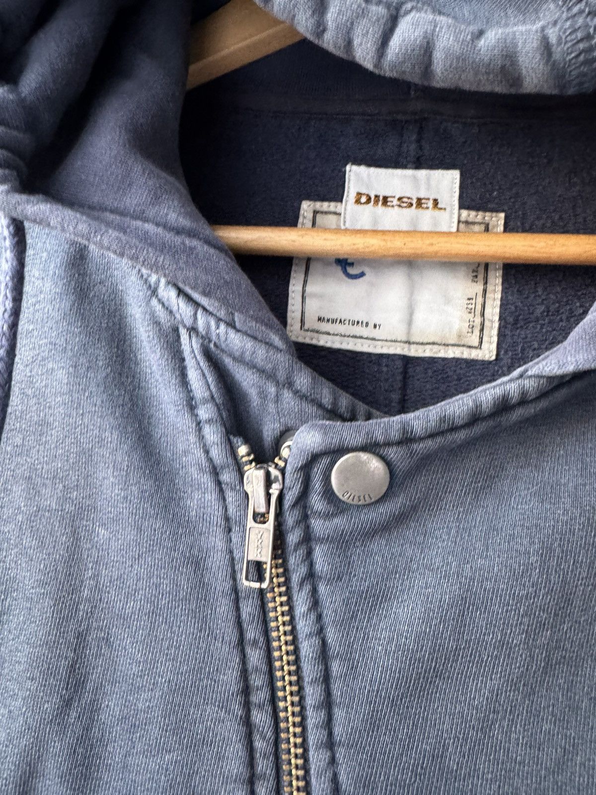 Diesel Vintage Diesel Archive Avantgarde Asymmetrical Zip Up Hoodie Size US M / EU 48-50 / 2 - 4 Thumbnail